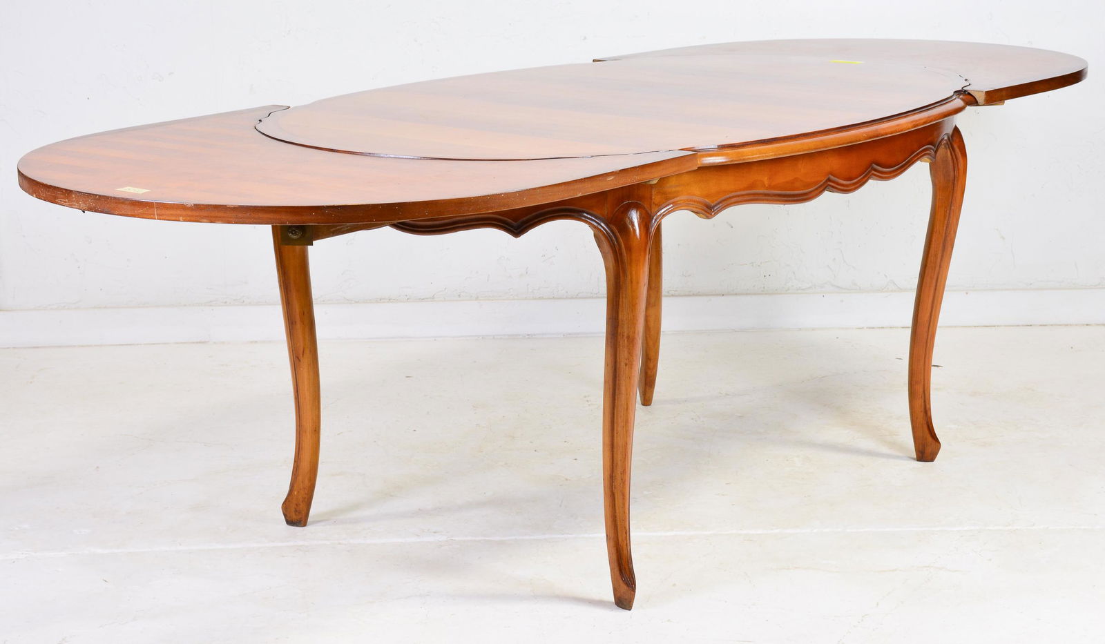 Louis XV Style Oval Cherry Wood Table With 2 Leaves (1 of 3)