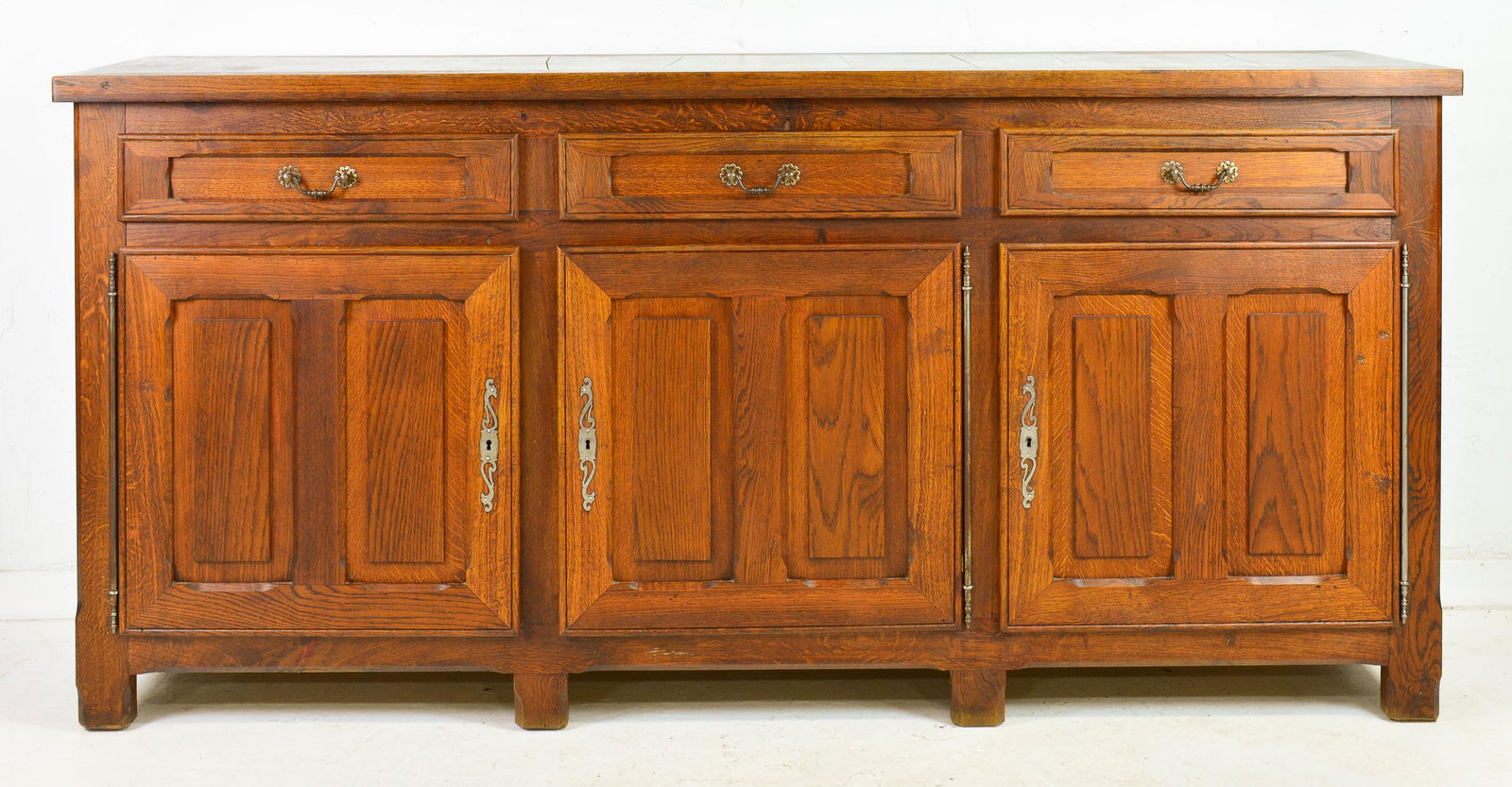 Large Louis XVI Style 3 Drawer 3 Door Sideboard (1 of 3)