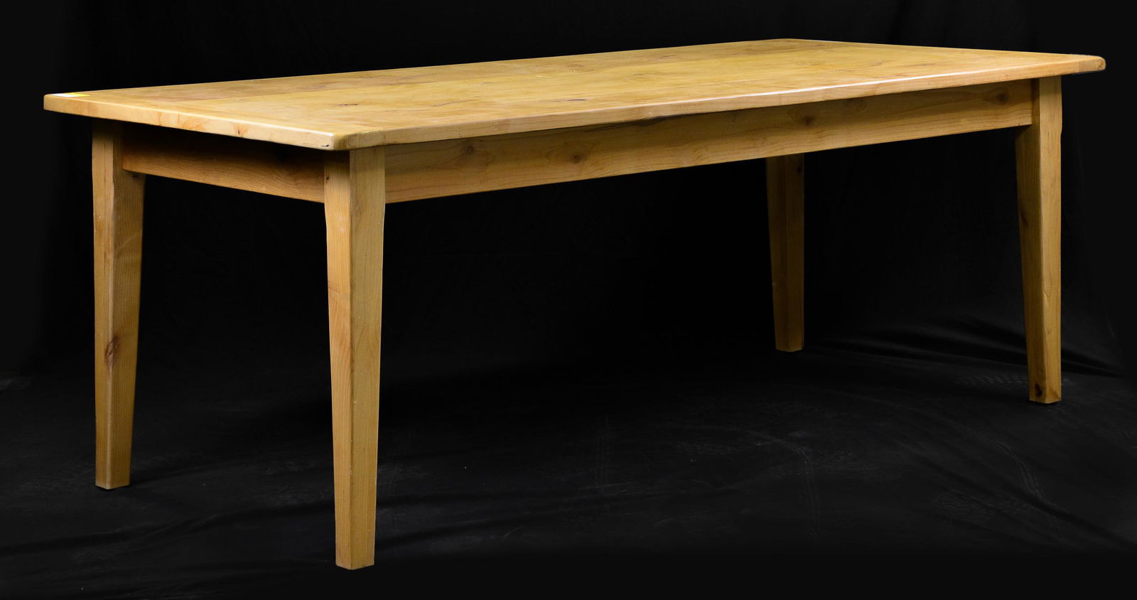 French Light Oak Farm Table On Tapered Legs (1 of 3)