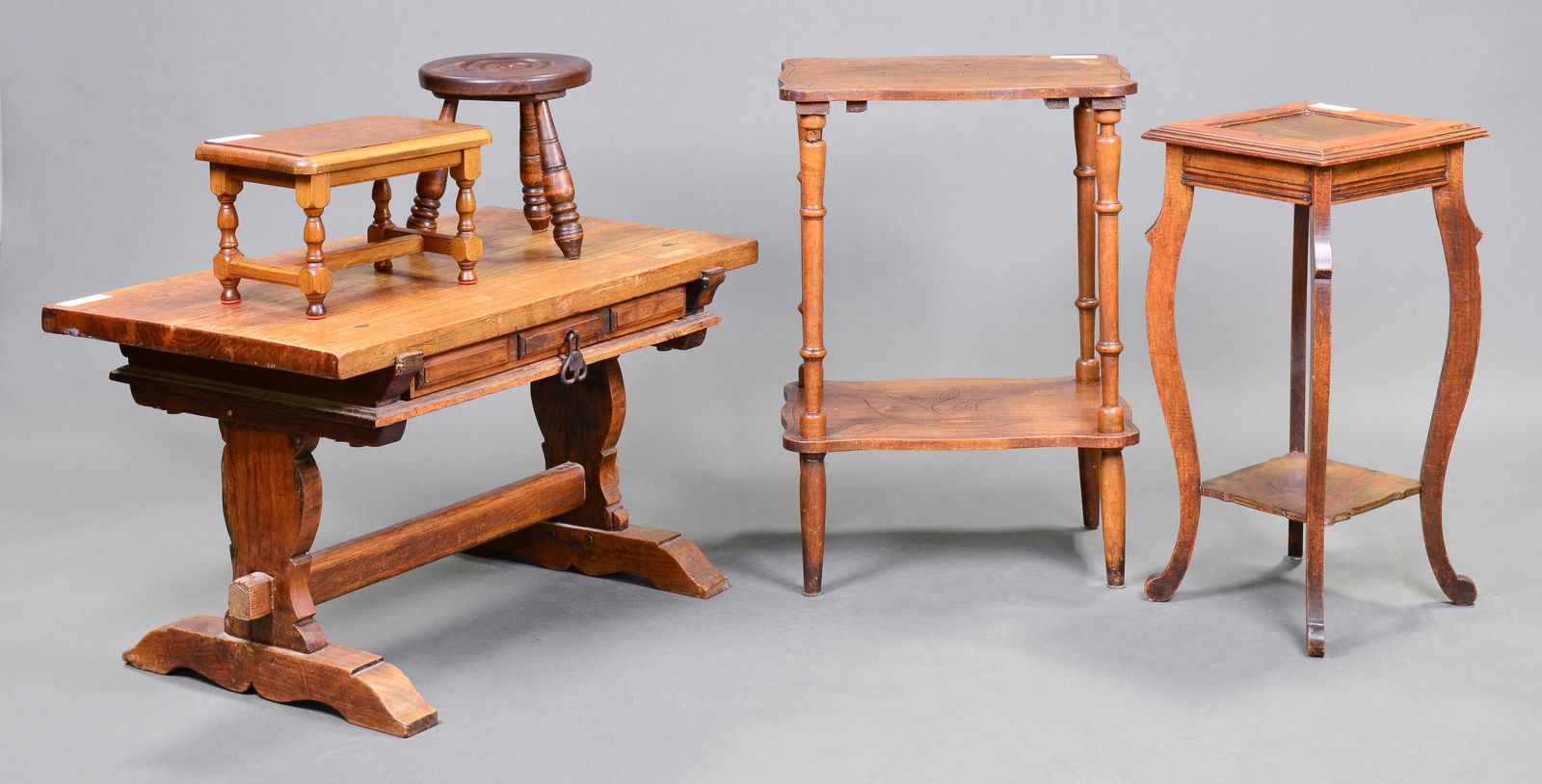 5pcs Assorted French Occasional Tables / Stools (1 of 6)