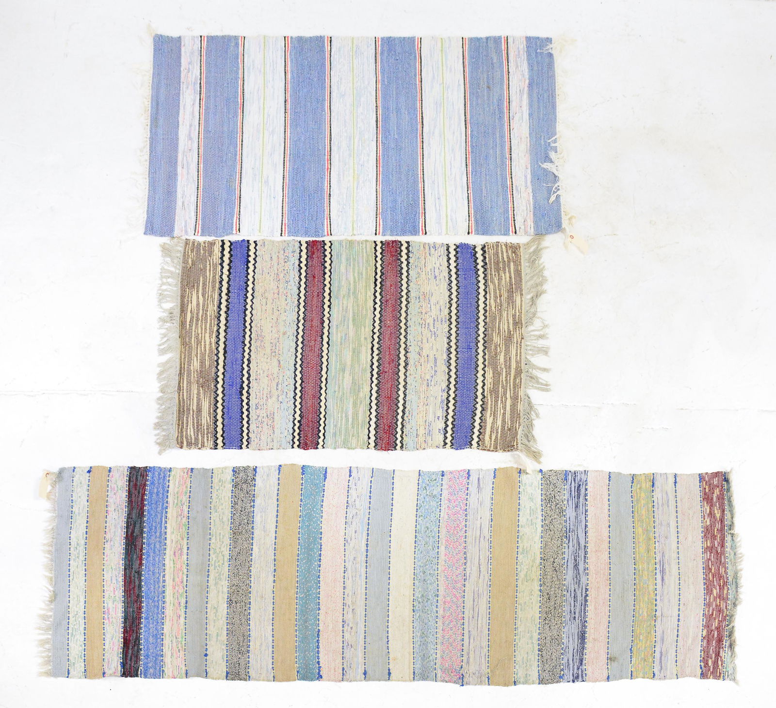 3 Swedish Rag Rugs (1 of 2)