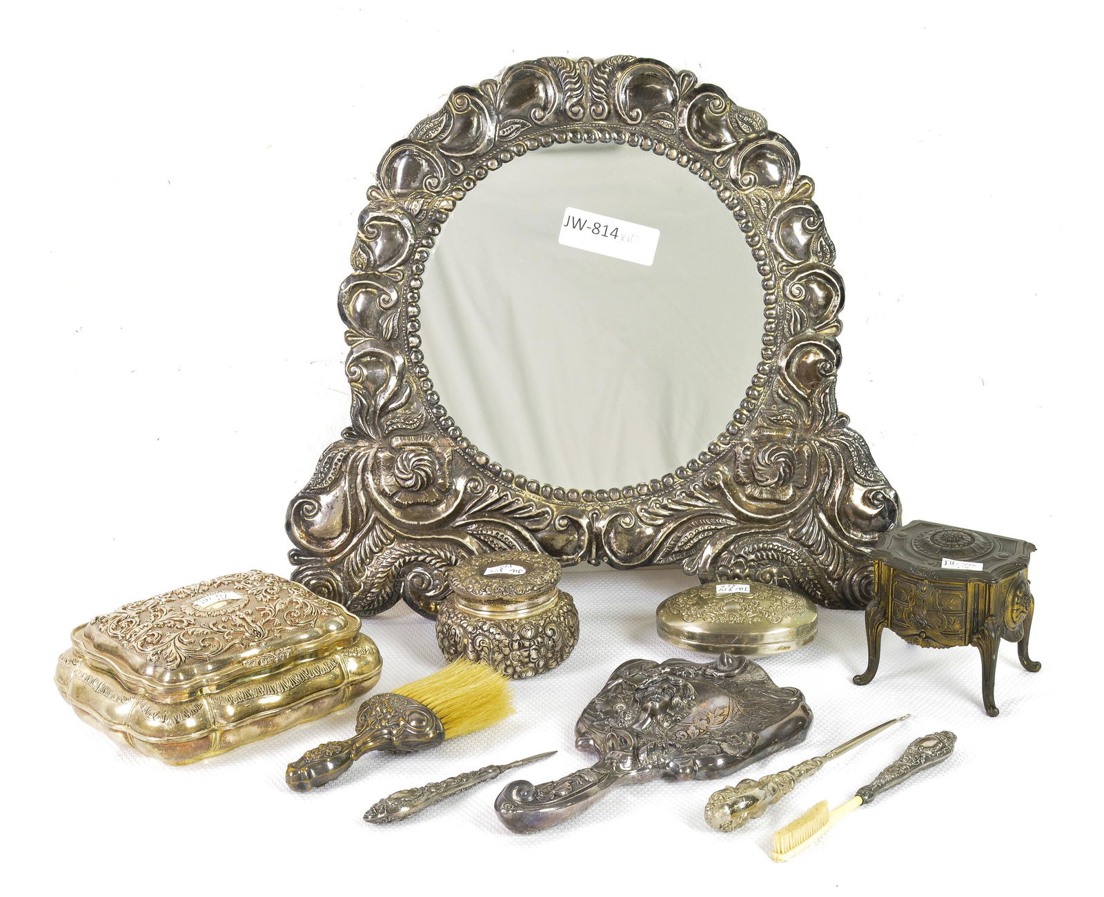 10 Assorted Silverplate Items - Mirrors, Boxes, Etc. (1 of 6)