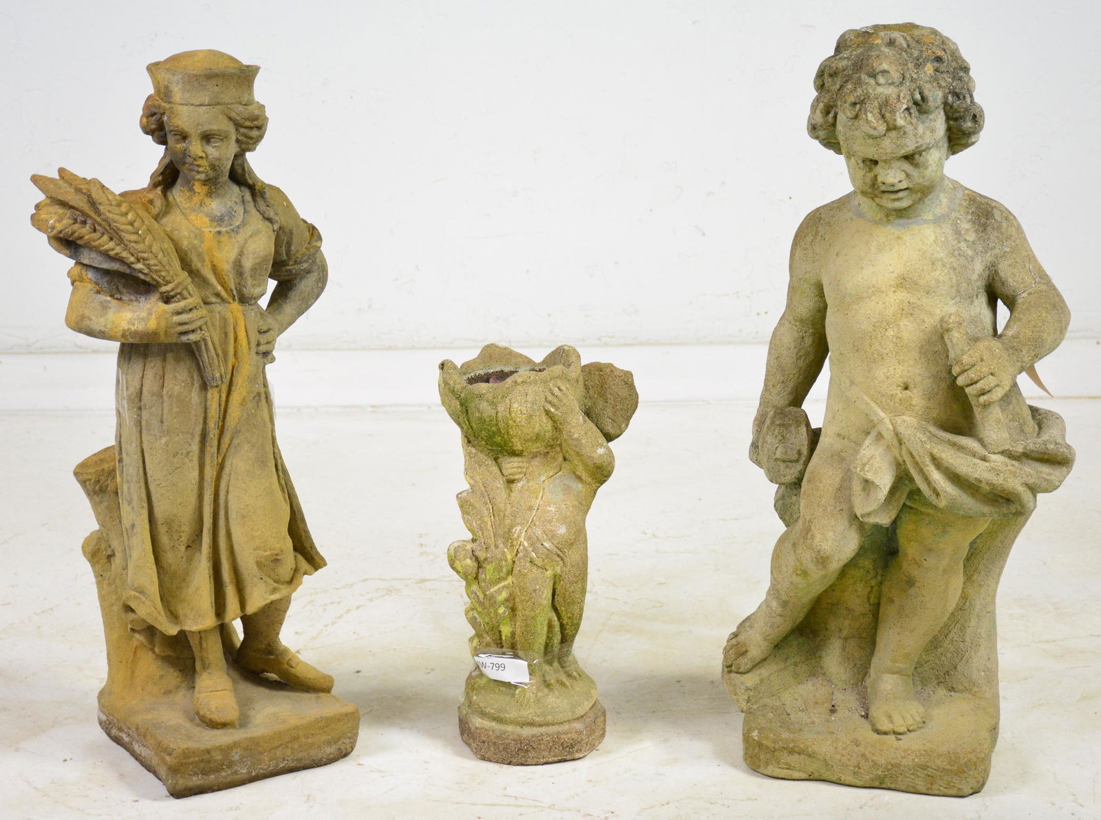 3 Stone Garden Figures (1 of 4)