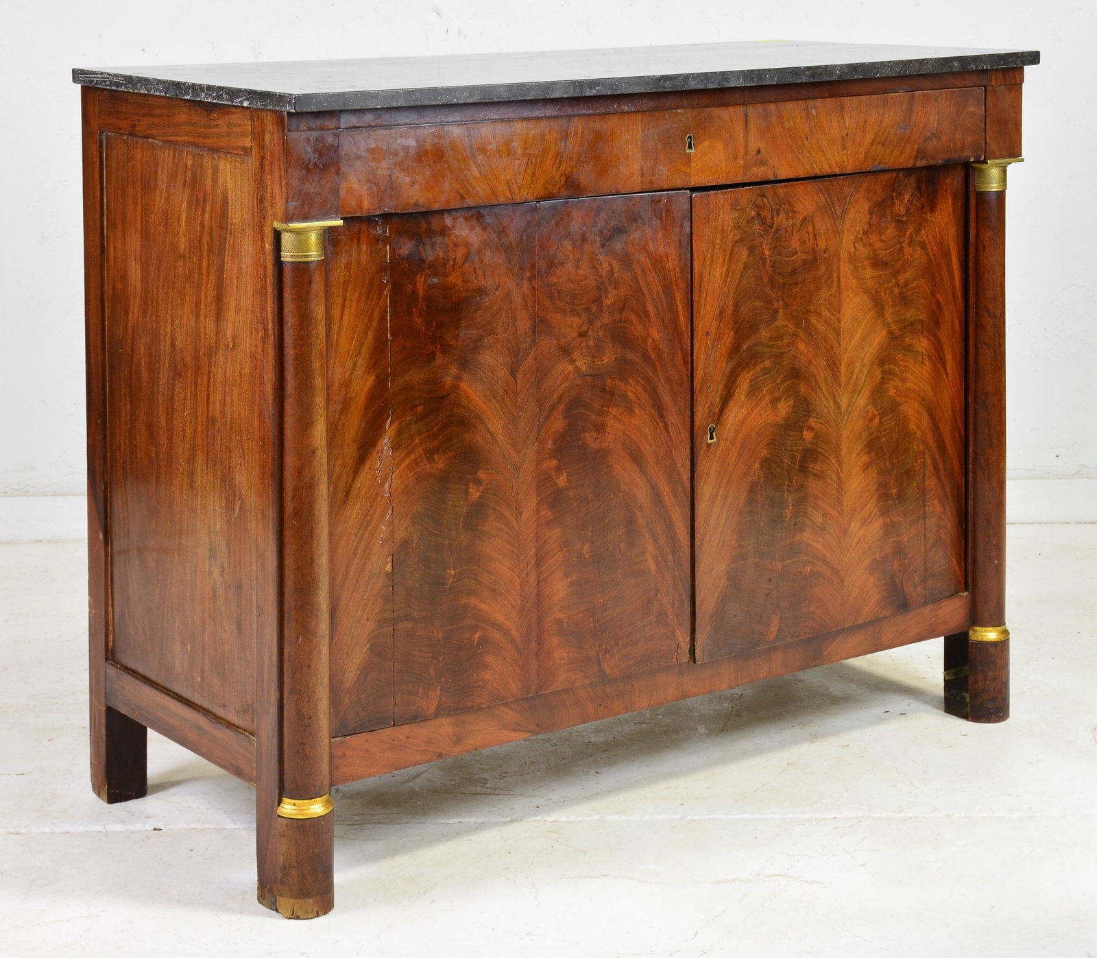 French Empire Style Marble Top Server / Base (1 of 6)
