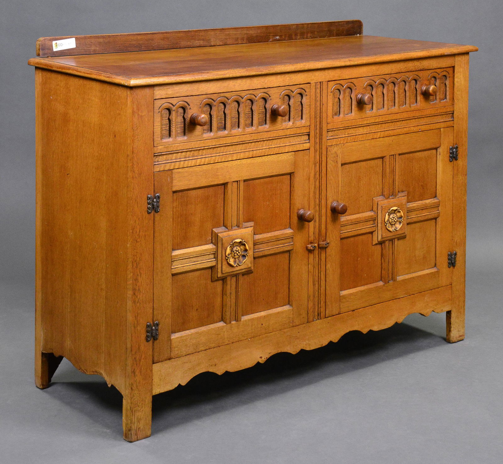 English Oak 2 Drawer 2 Door Server / Base (1 of 2)