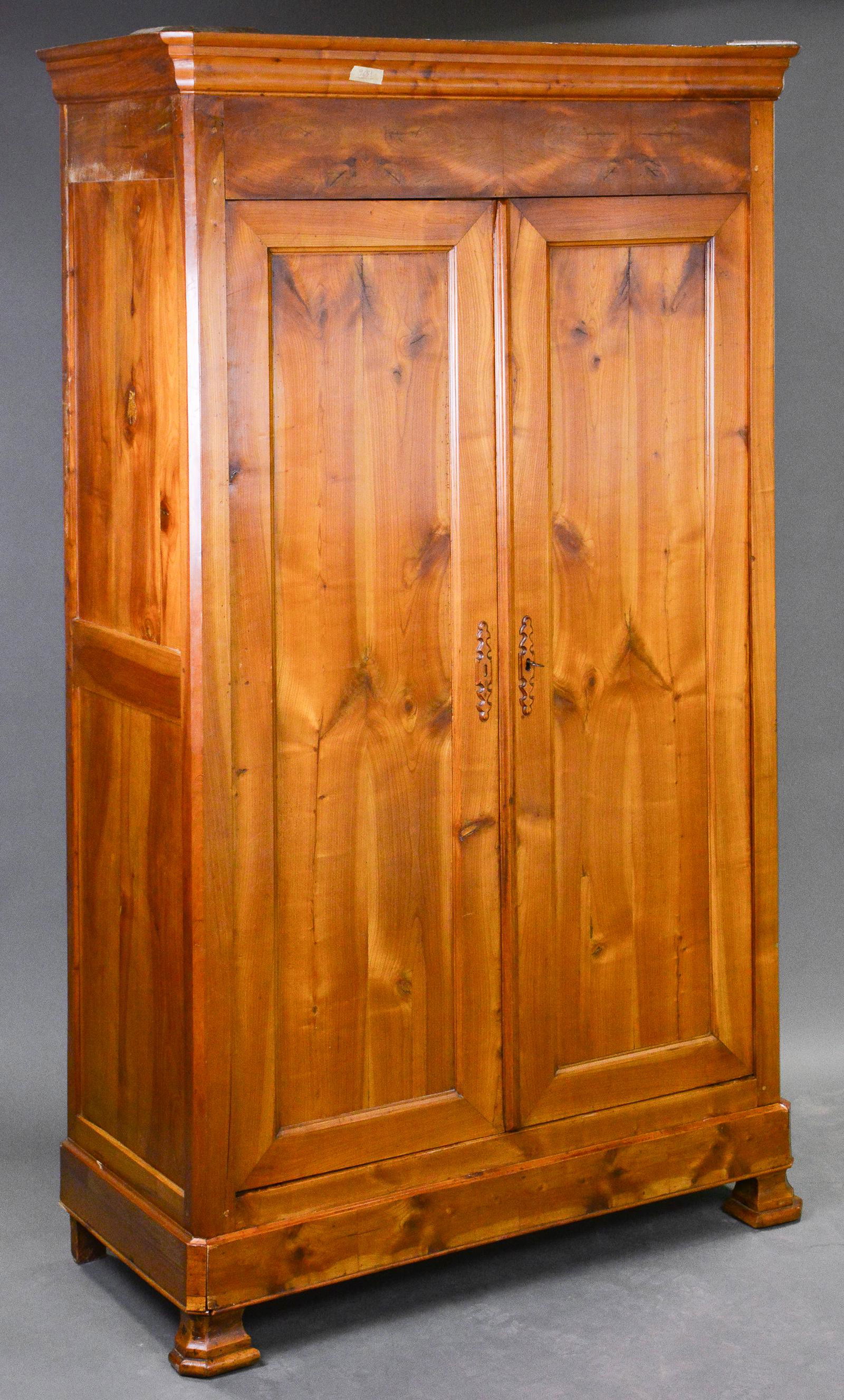 French Louis Phillipe Style Armoire in Cherry (1 of 5)