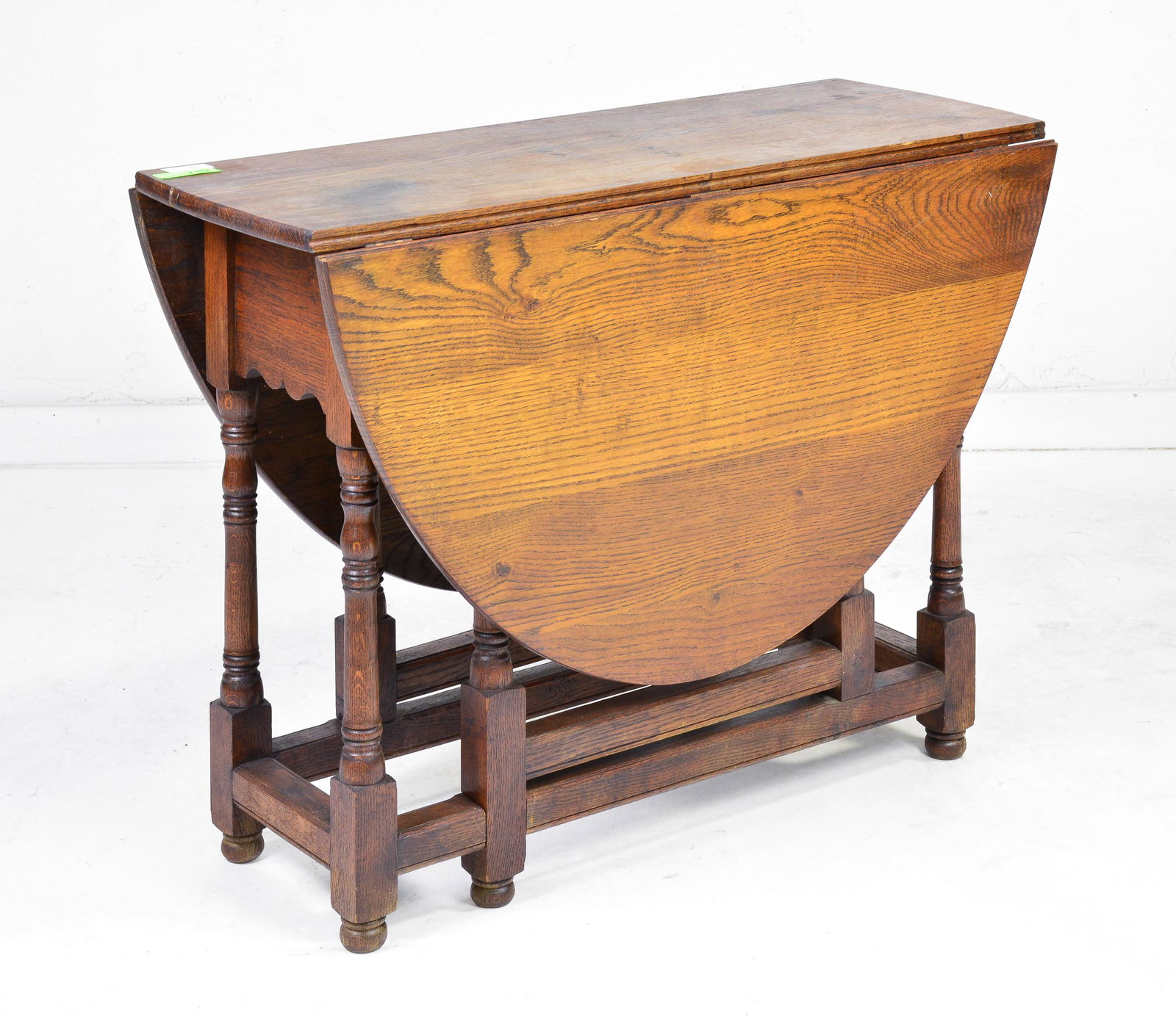 English Oak Drop Leaf / Gate Leg Table #1: English Oak Drop Leaf / Gate Leg Table - 29 in tall x 39 x 16, Leaves are 21 inches each