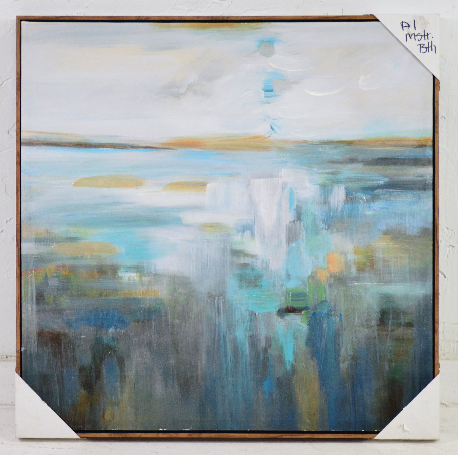 Blue & White Abstract Art (1 of 2)