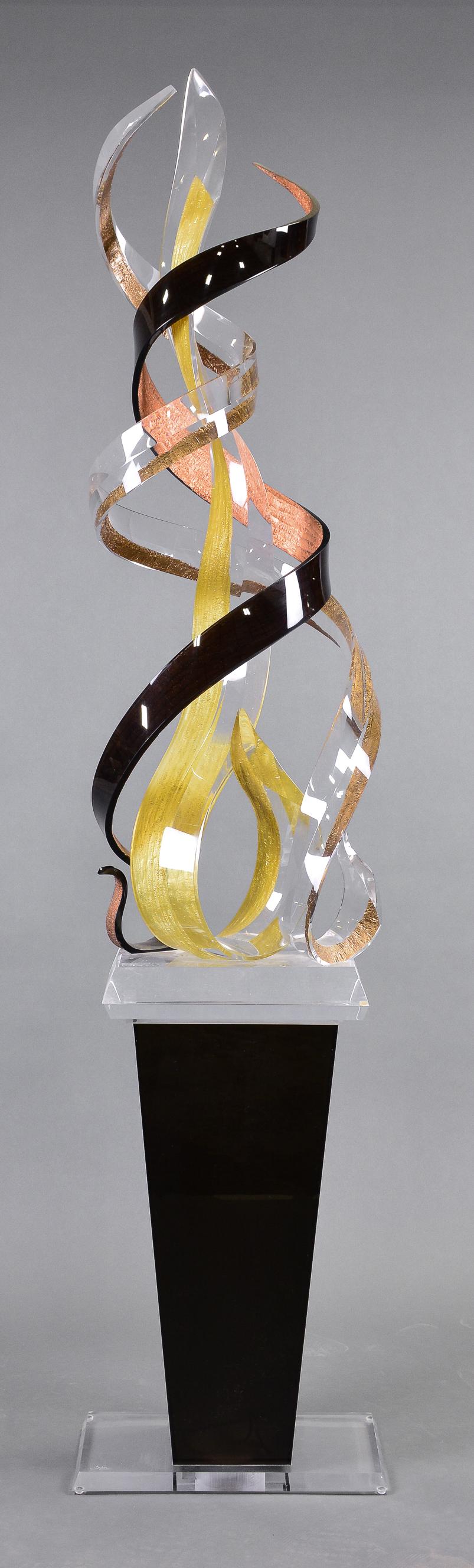 Large Acrylic Sculpture On Stand - Sharooz Art (1 of 5)