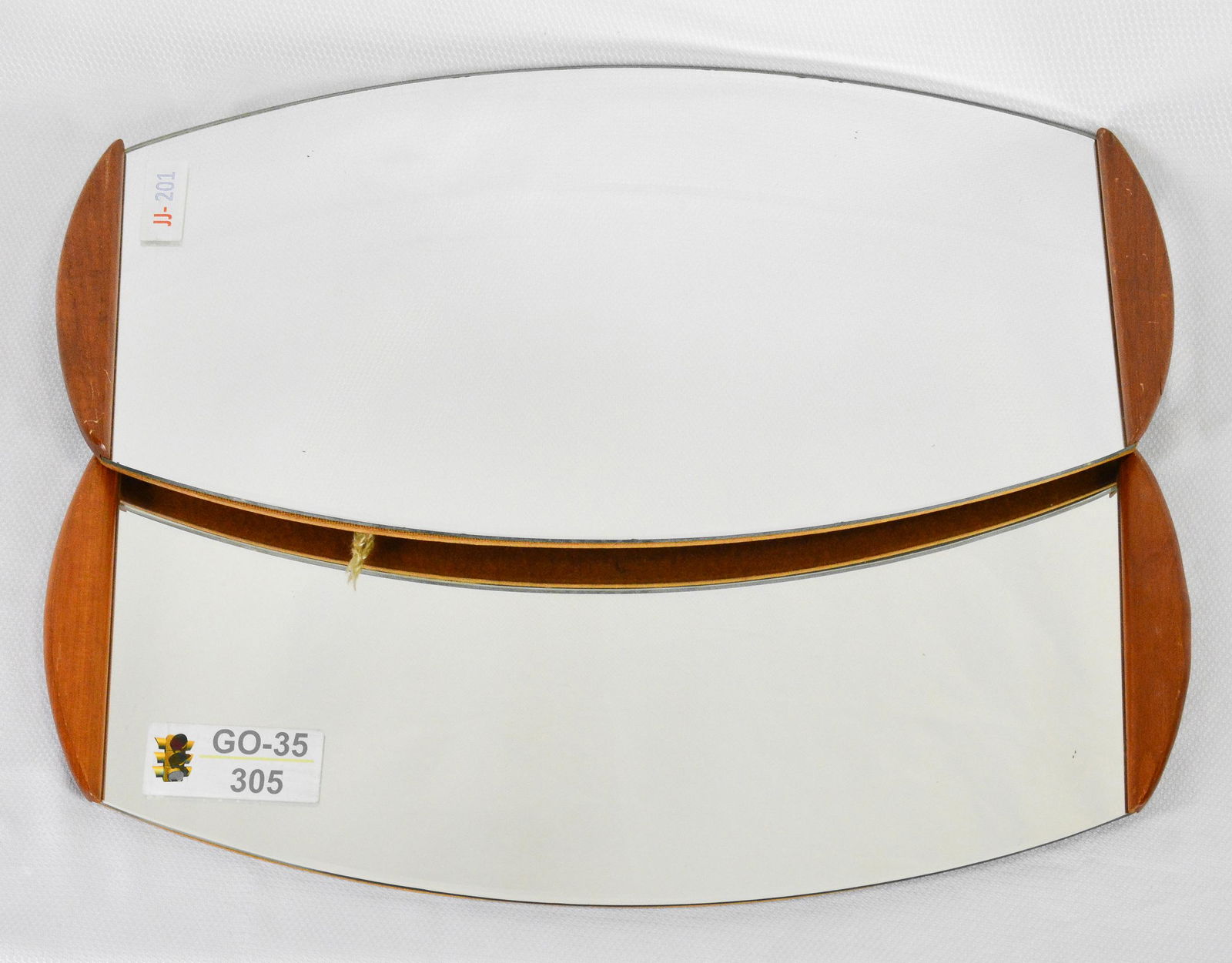 Pair of Wood Framed Mid Century Modern Mirrors (1 of 4)