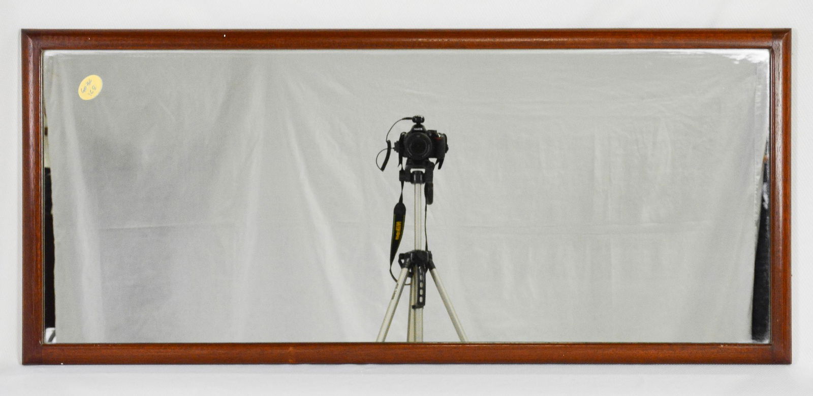 Rectangular Wood Framed Mid Century Modern Mirror #4 (1 of 1)