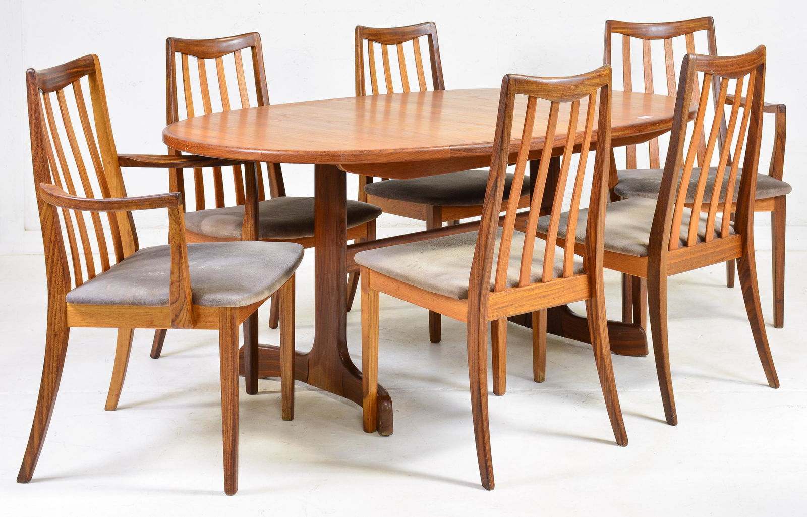 Gplan Danish Modern Style Oval Table & 6 Chairs (1 of 11)