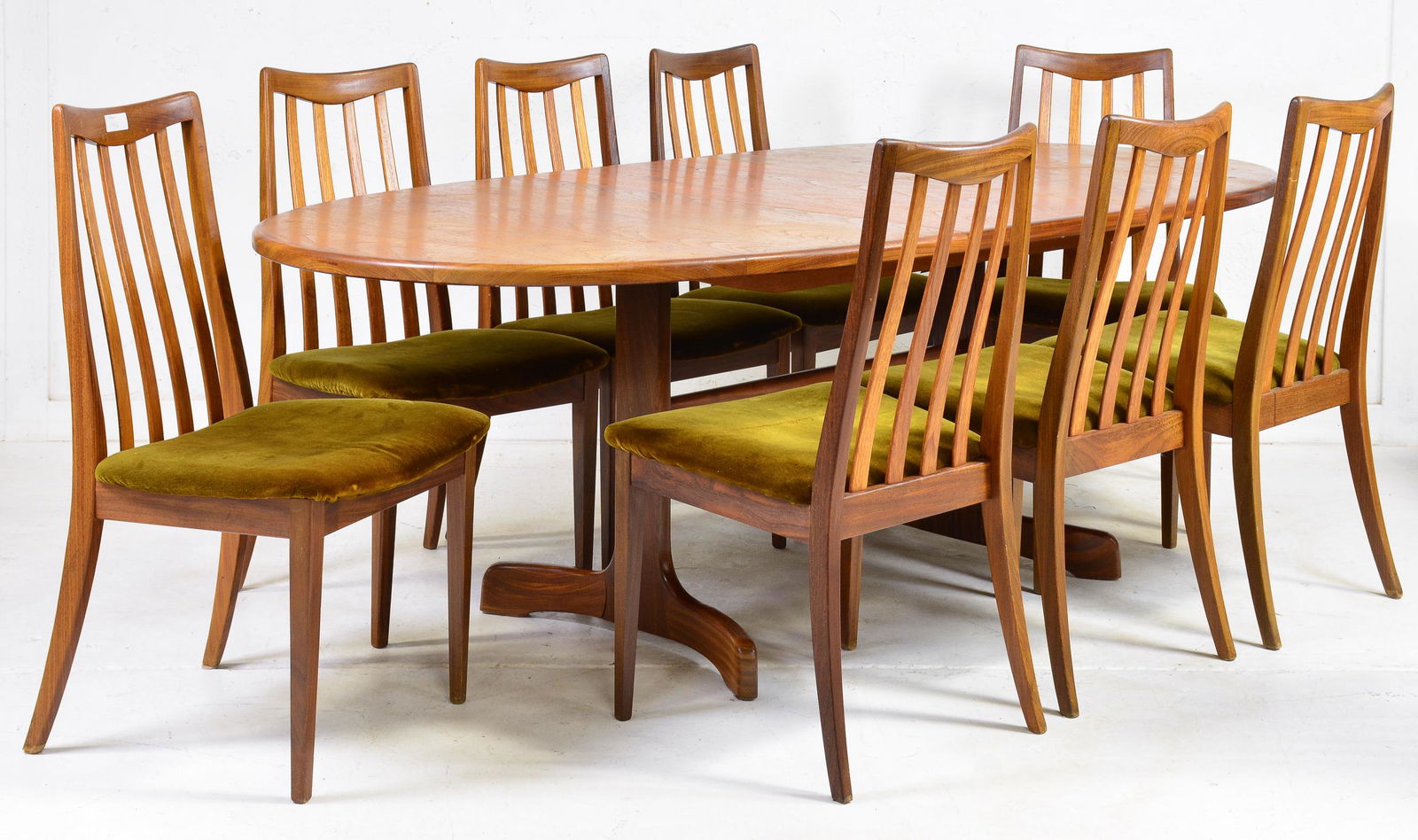 Gplan Danish Modern Style Oval Table & 8 Chairs (1 of 5)