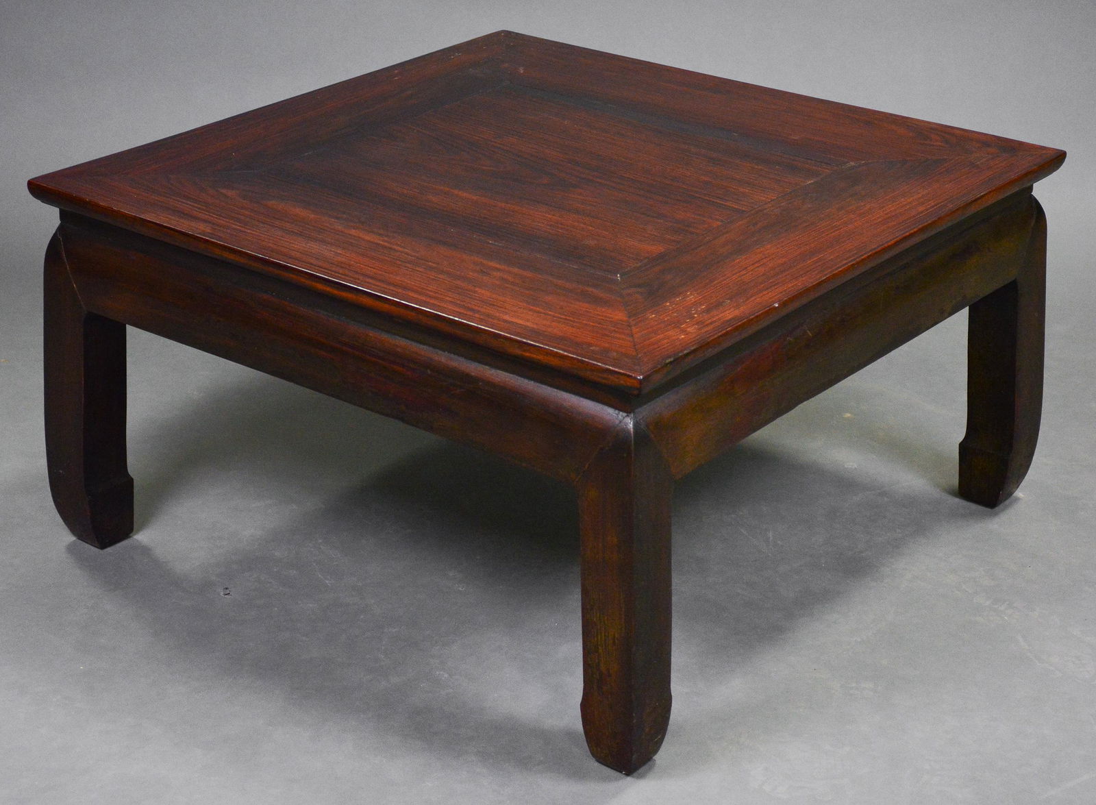 Square Asian Hardwood Coffee Table (1 of 1)