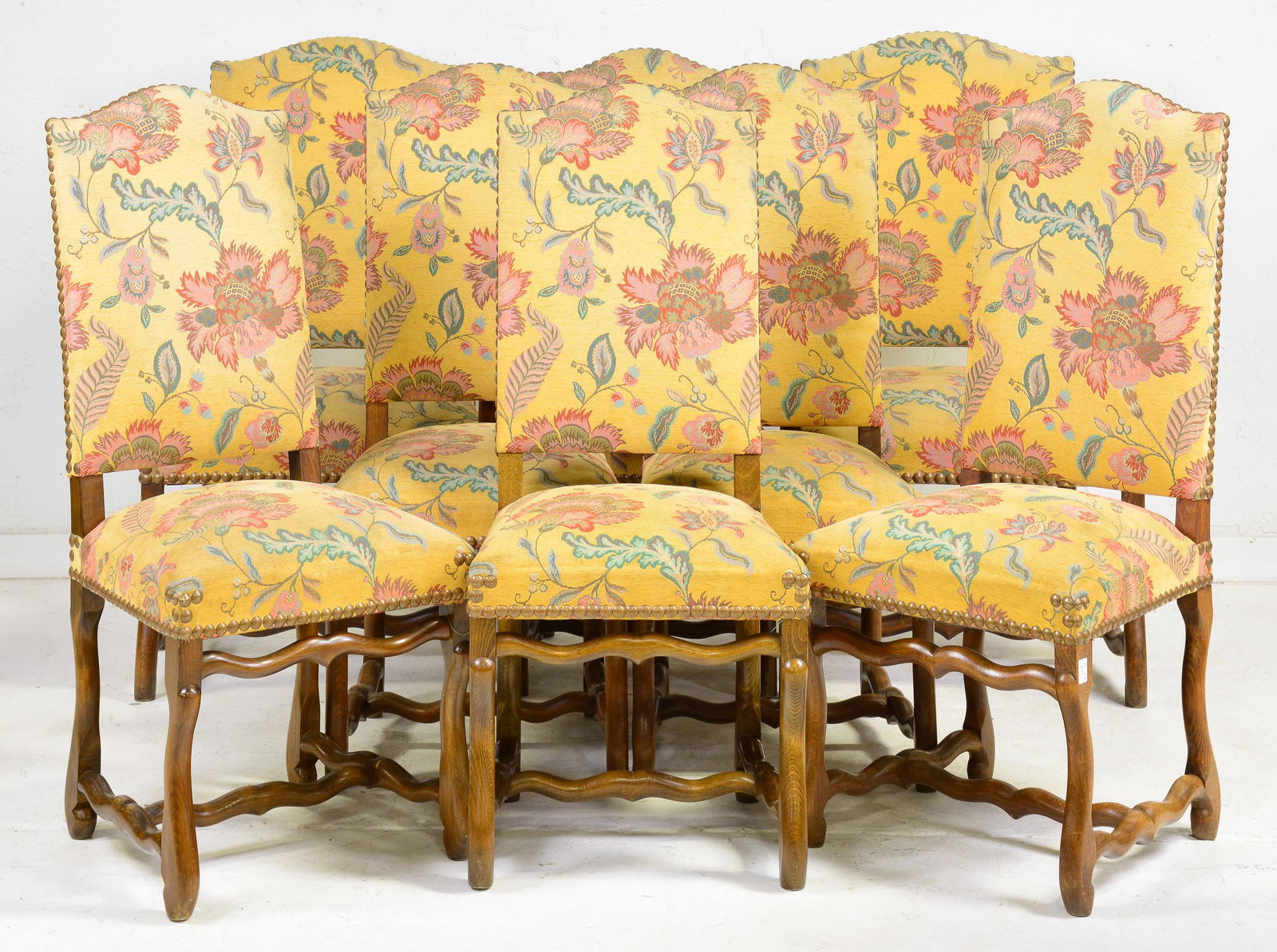 8 French Mouton Floral Upholstered Chairs (1 of 5)