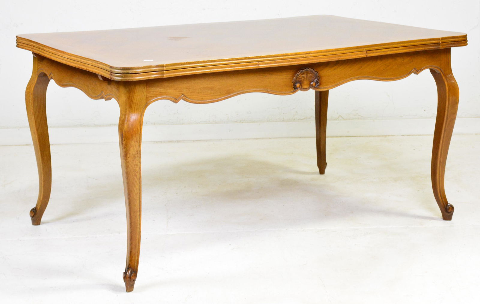 Country French Oak Draw Leaf Dining Table (1 of 4)