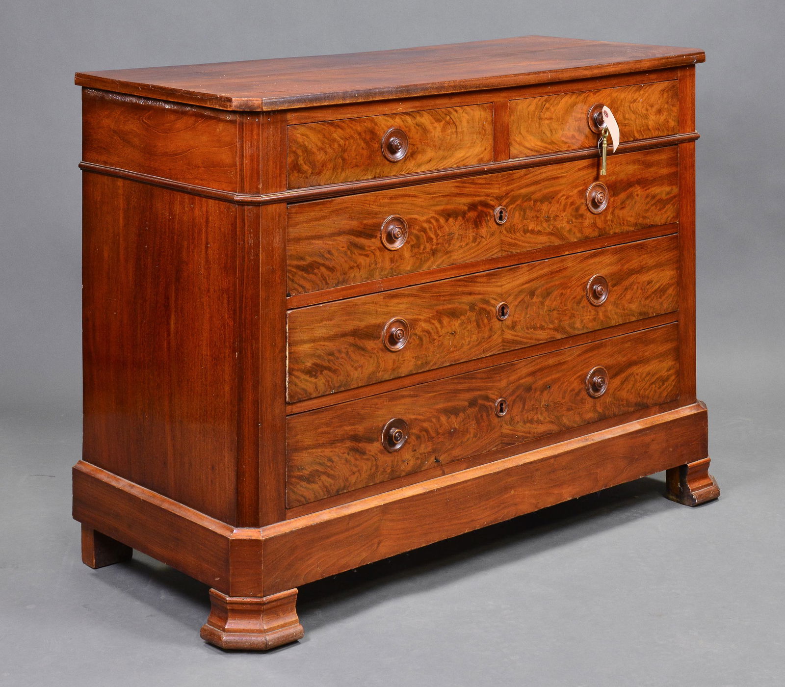 Mahogany 5 Drawer Chest / Commode (1 of 6)