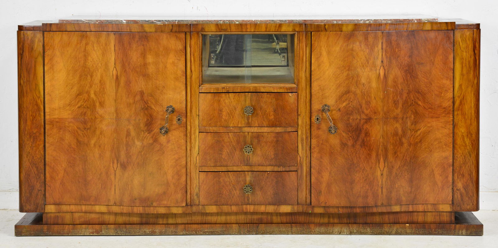 Large Art Deco Marble Top Sideboard / Server (1 of 7)