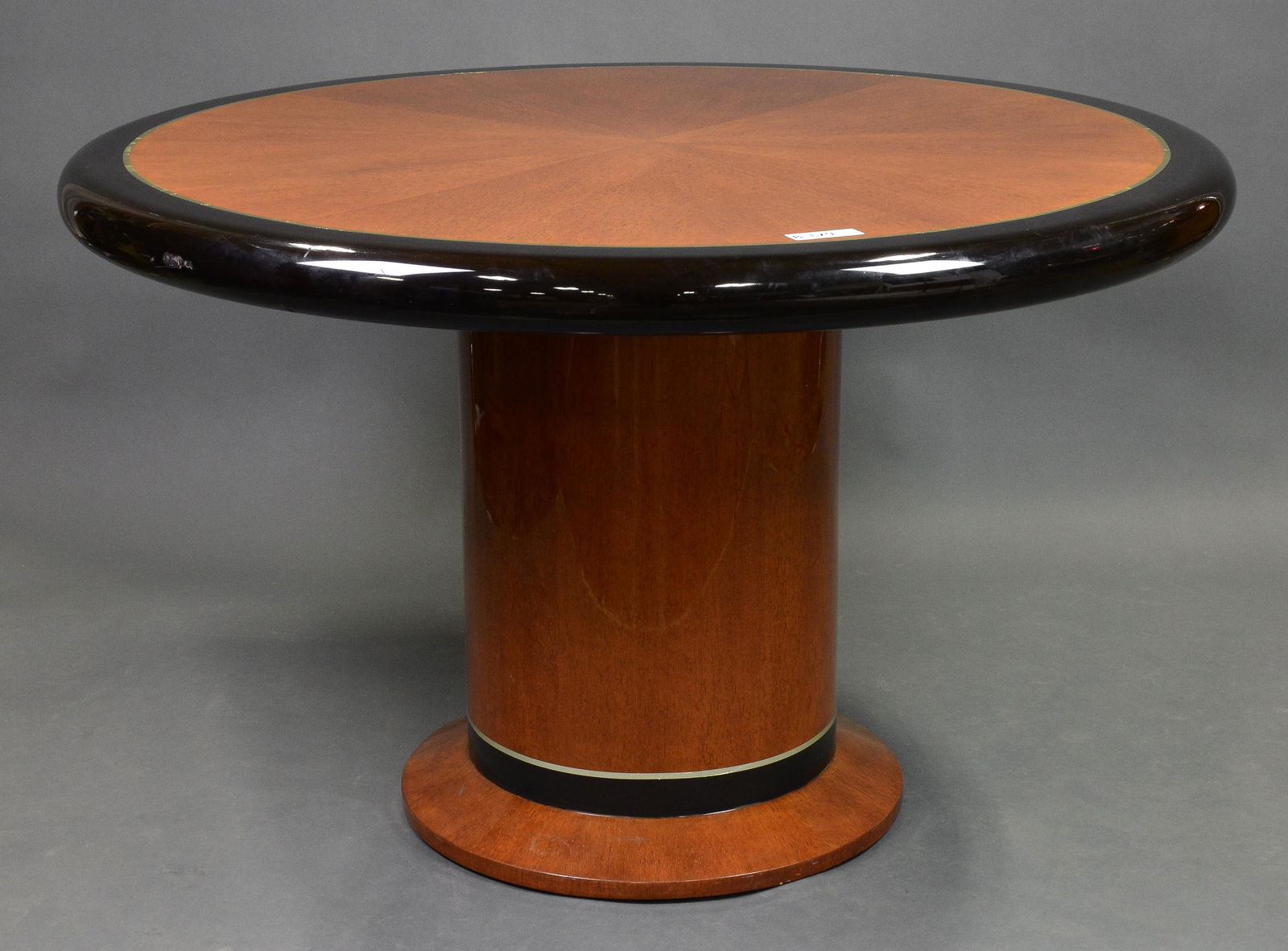 Modern Round Dining Table with Black Border (1 of 5)