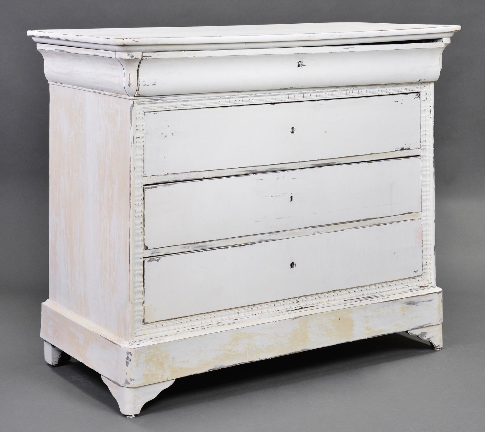 Large Painted 4 Drawer Chest / Commode (1 of 6)