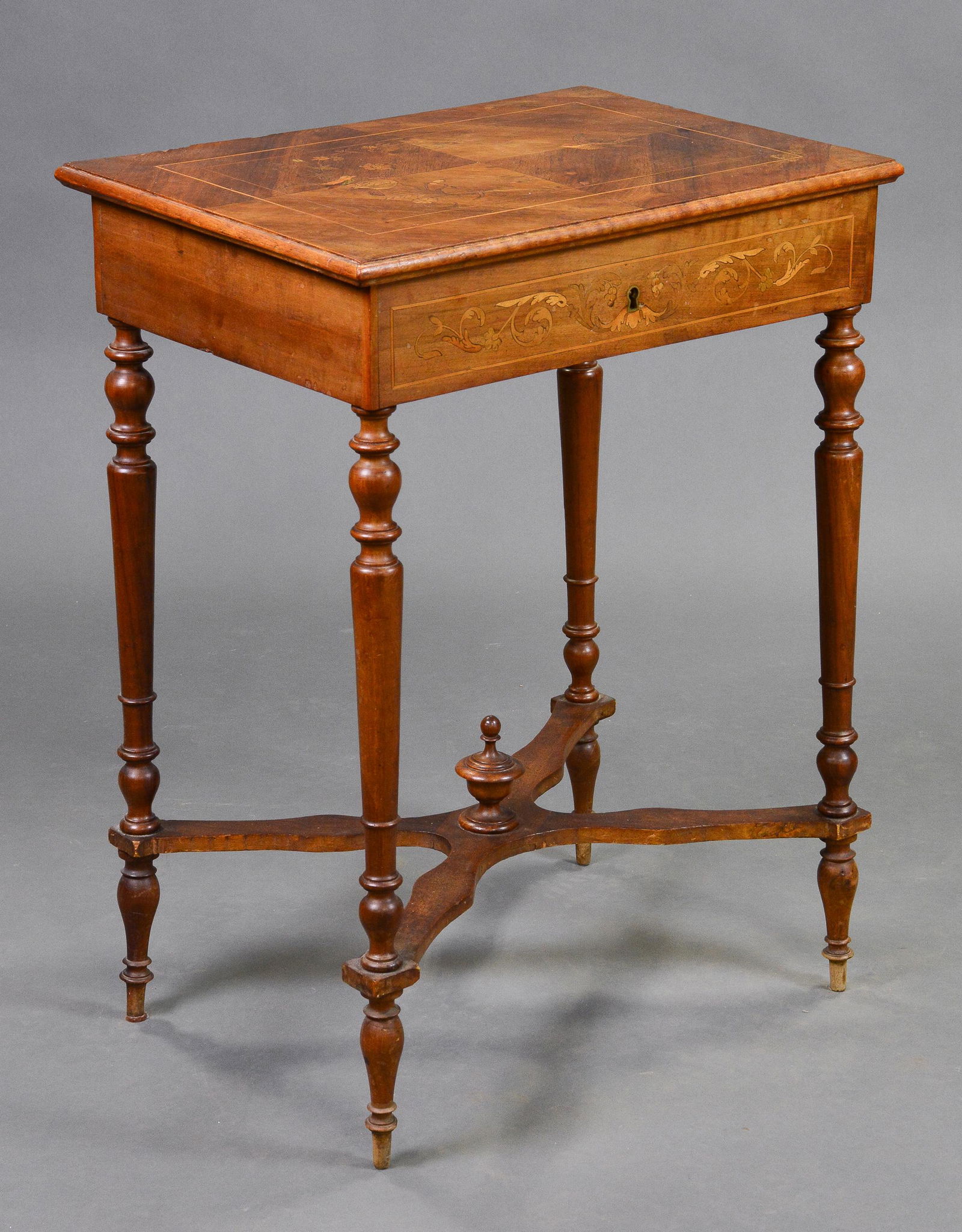 Small Inlaid Lift Top Table (1 of 5)