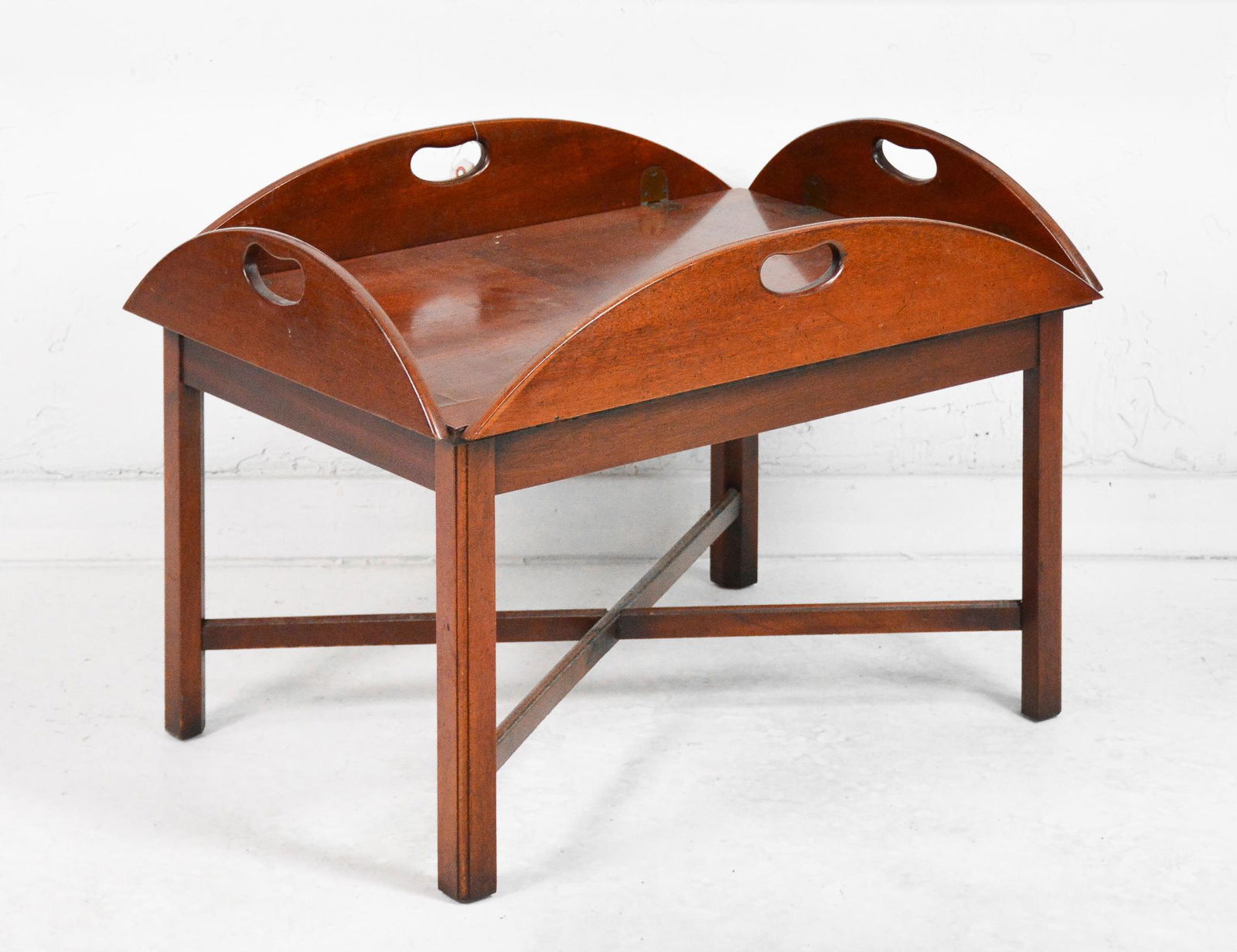 Butlers X Base Table & Oak Wall Rack (1 of 2)