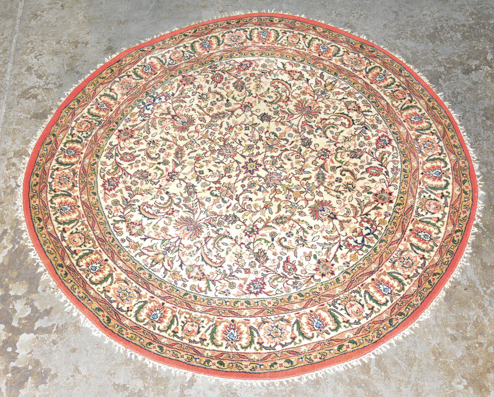 Hand Knotted Round Rug (1 of 3)