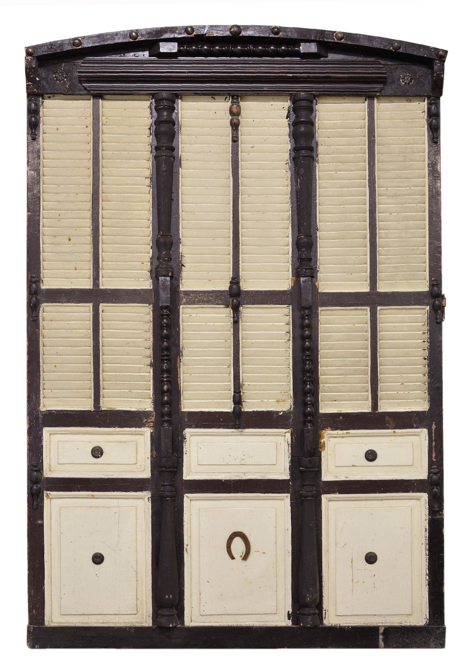Very Large Arch Top Painted Shutter Door (1 of 6)