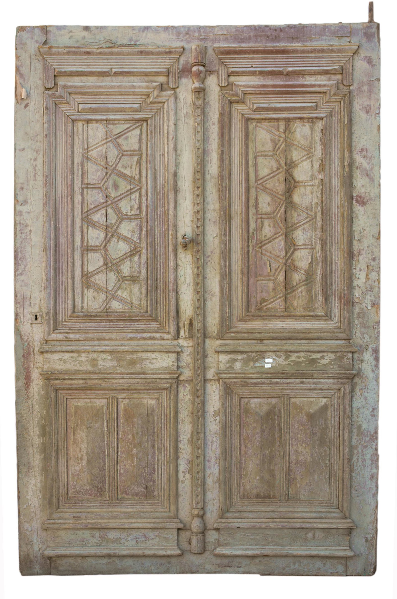 Very Large Carved Painted Door / Panel (1 of 5)