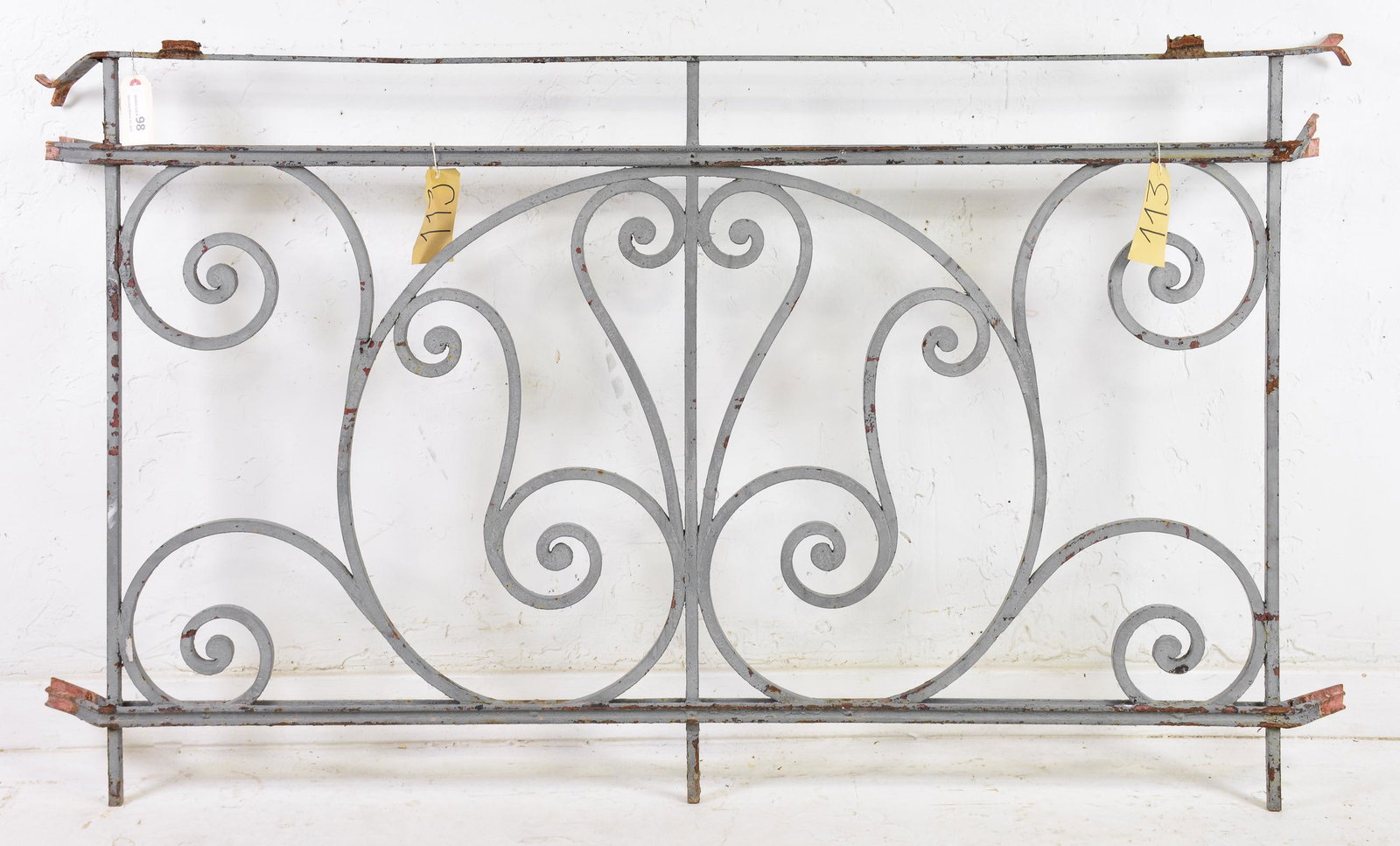 Painted Scrolled Iron Gate / Railing (1 of 4)