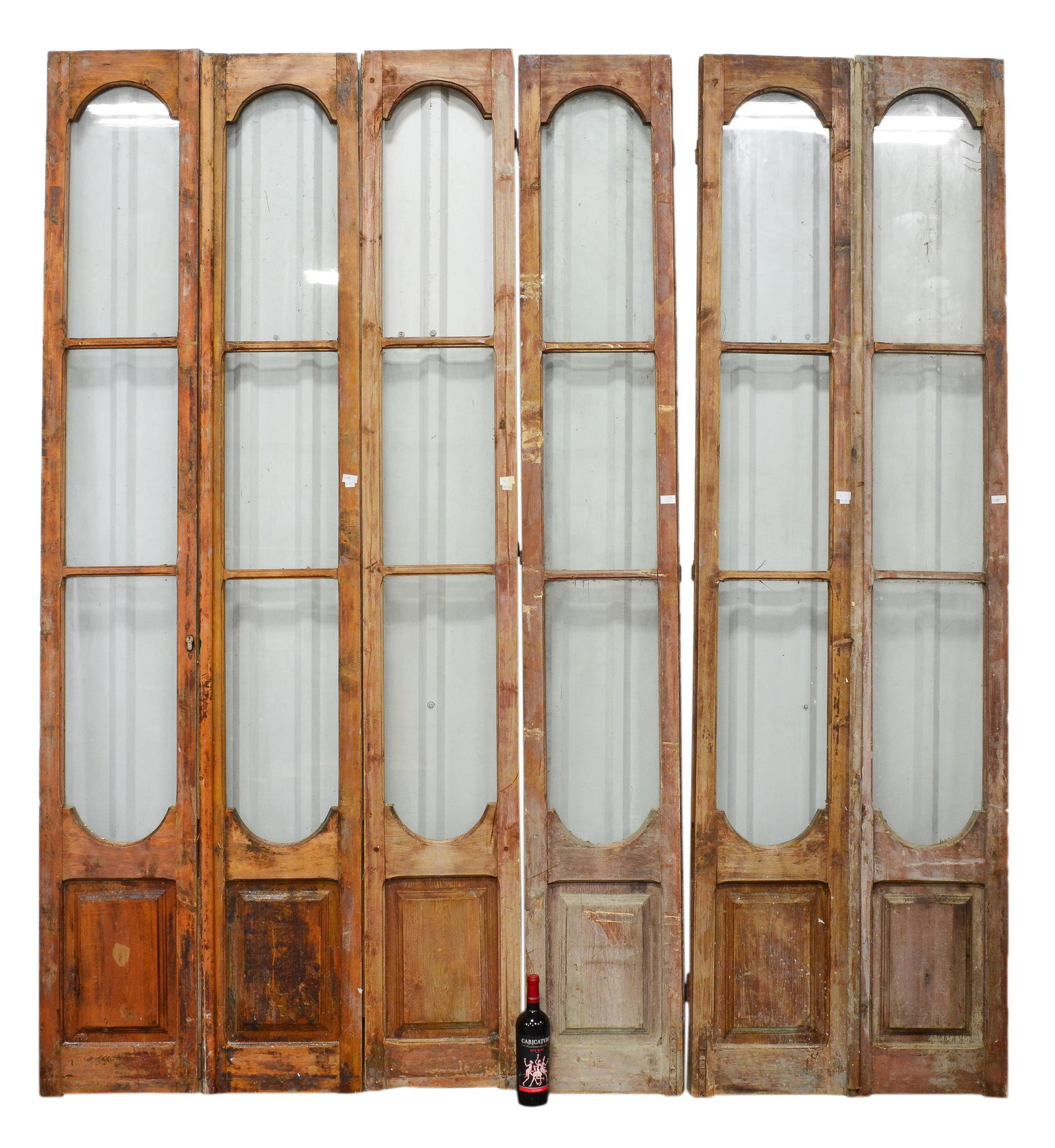 Tall 6pc / Panel Wood Door With Glass (1 of 6)