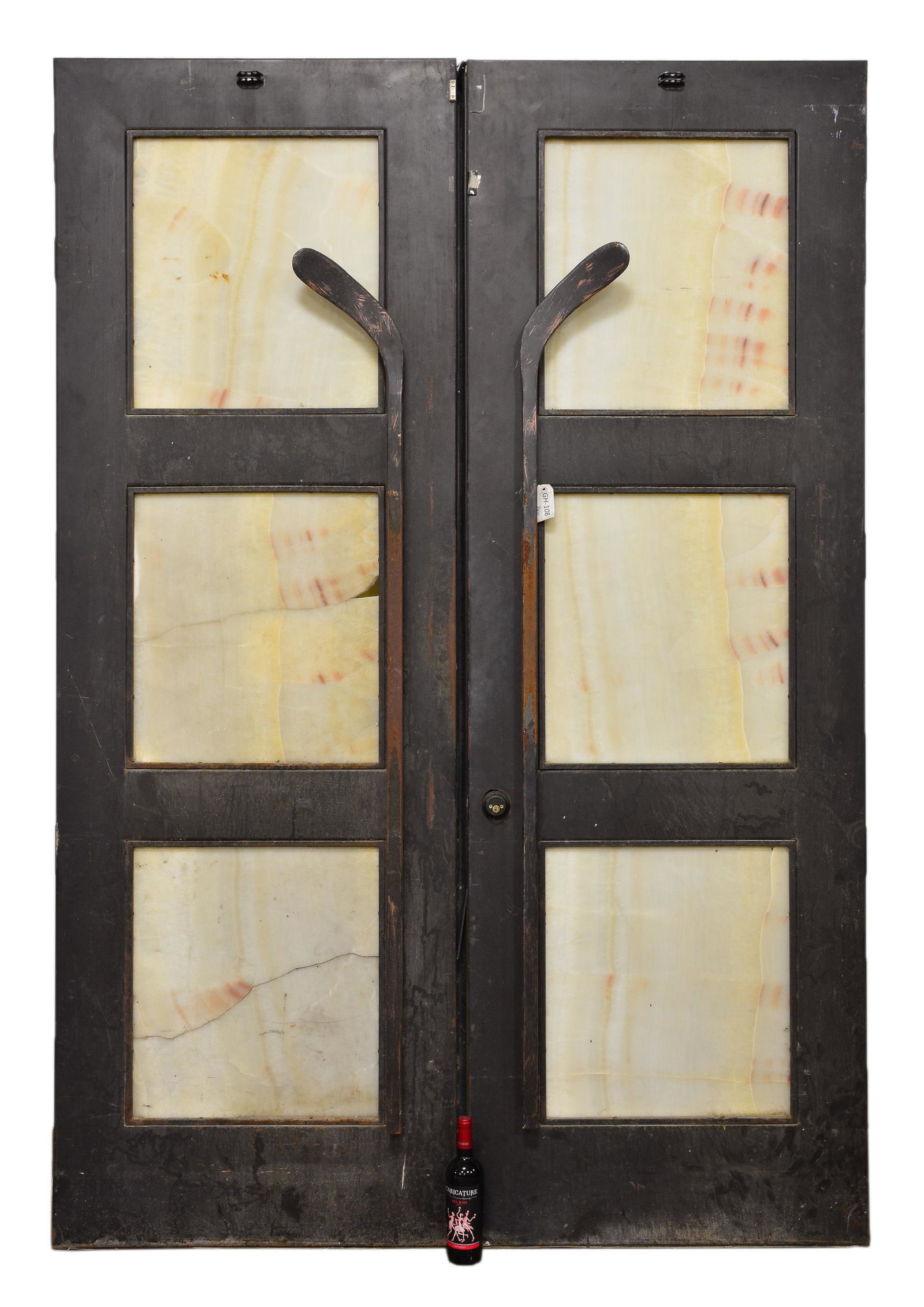 Large 2pc / Panel Door With Inset Stone (1 of 4)