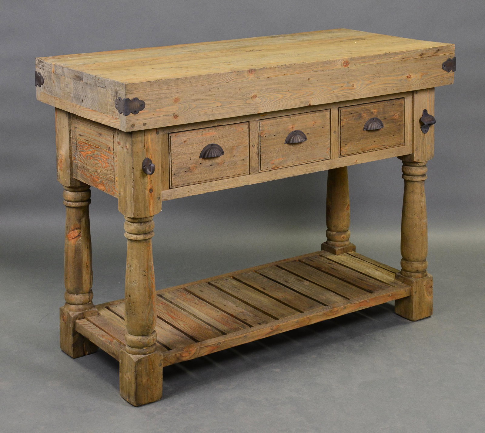 3 Drawer Kitchen Island: 3 Drawer Kitchen Island - 36 in tall x 51 x 203