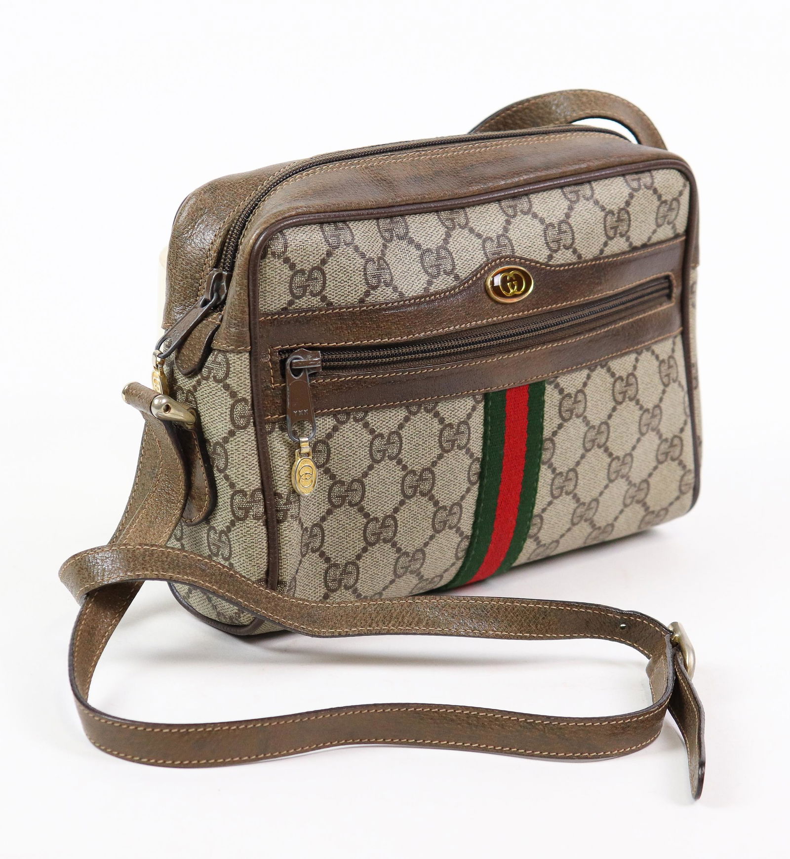 Gucci Supreme Coated Canvas Vintage web crossbody (1 of 4)