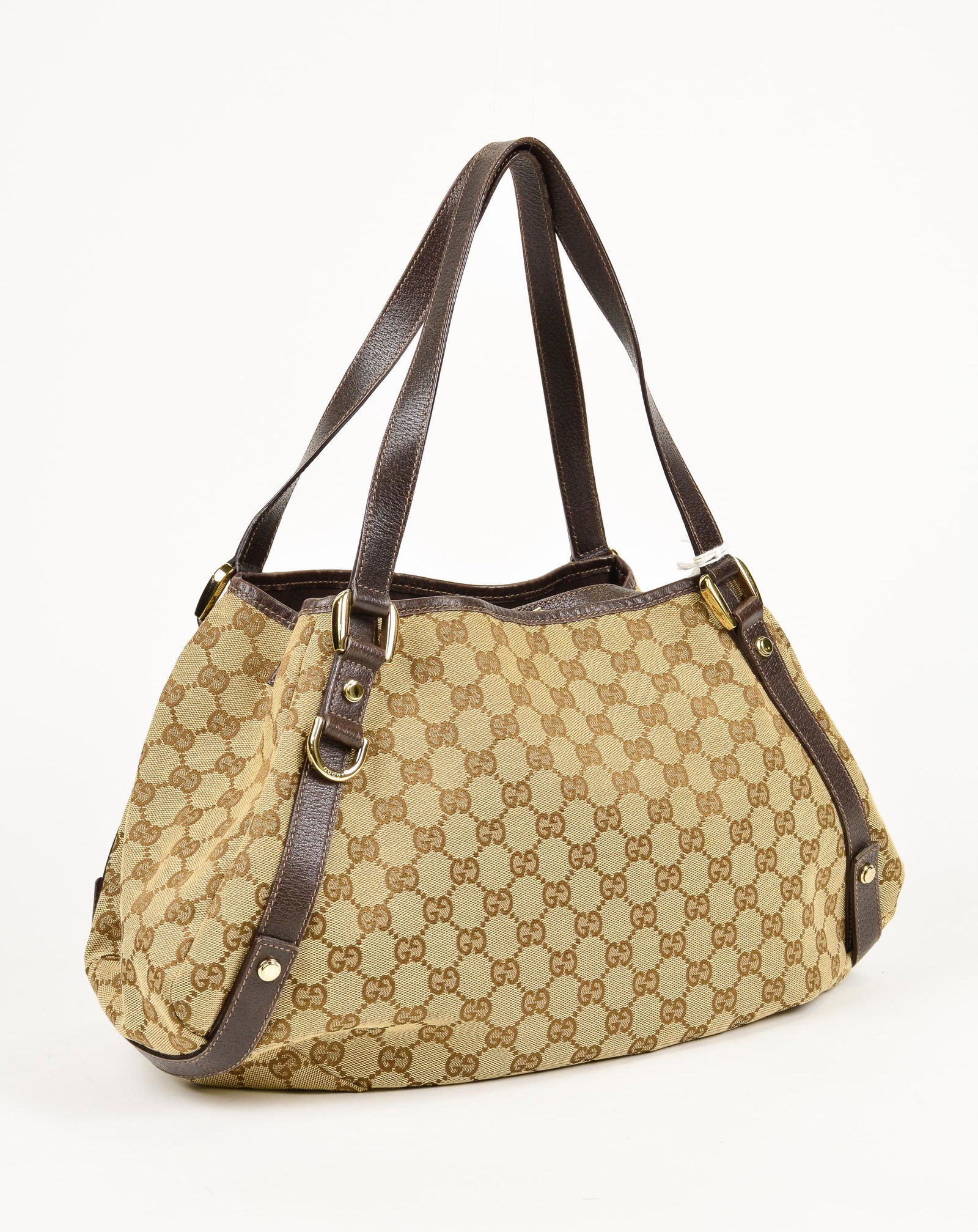 Gucci Monogrammed Canvas Abbey Hobo Diagonal Line (1 of 4)