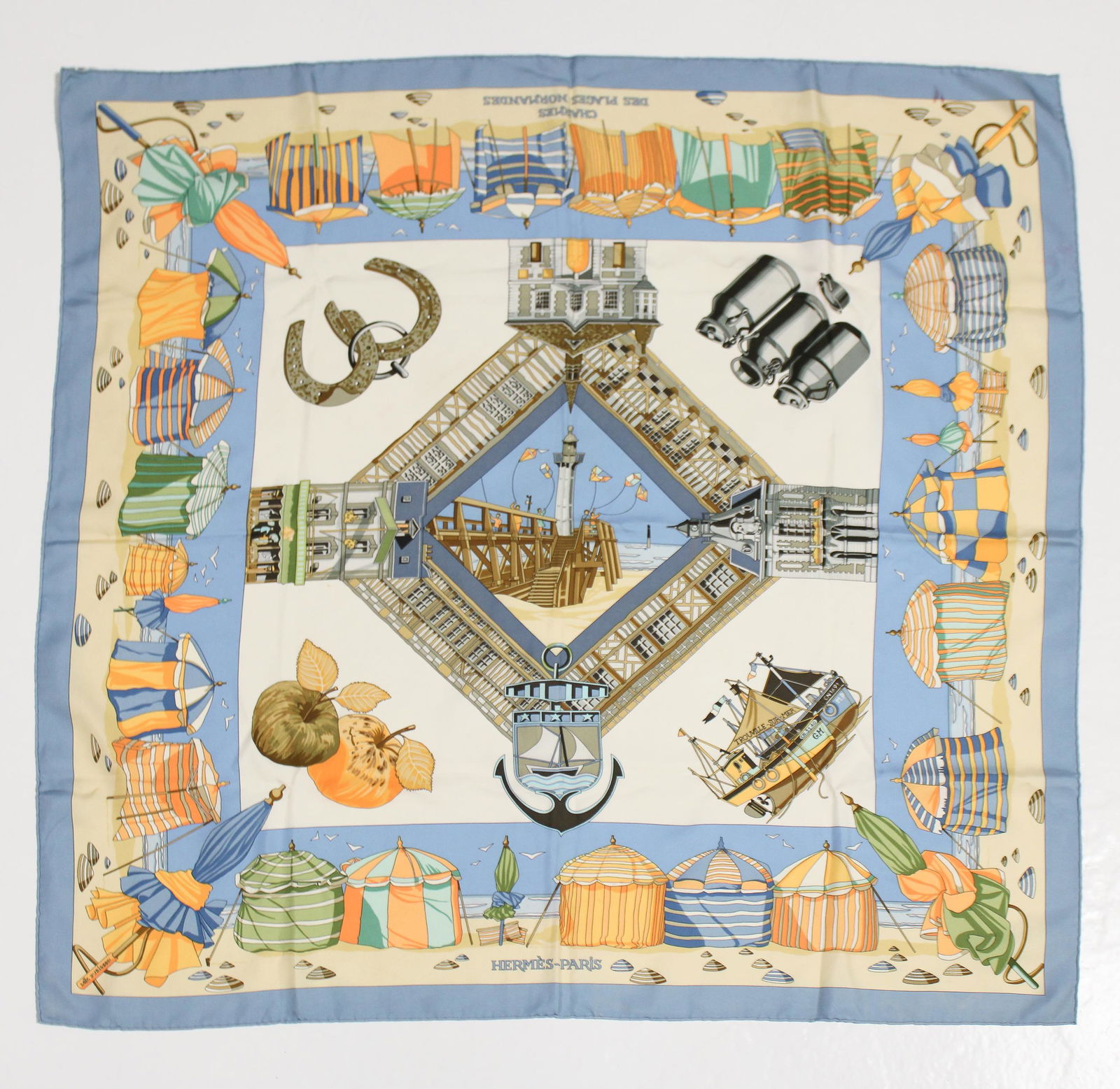 Hermes Scarf "Charmes Des Plages Normandes" (1 of 4)