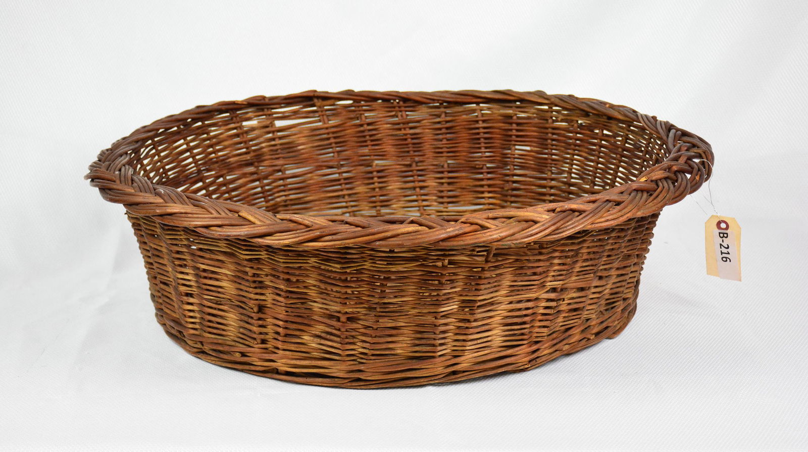 Large Round Wicker Grape Basket (1 of 3)