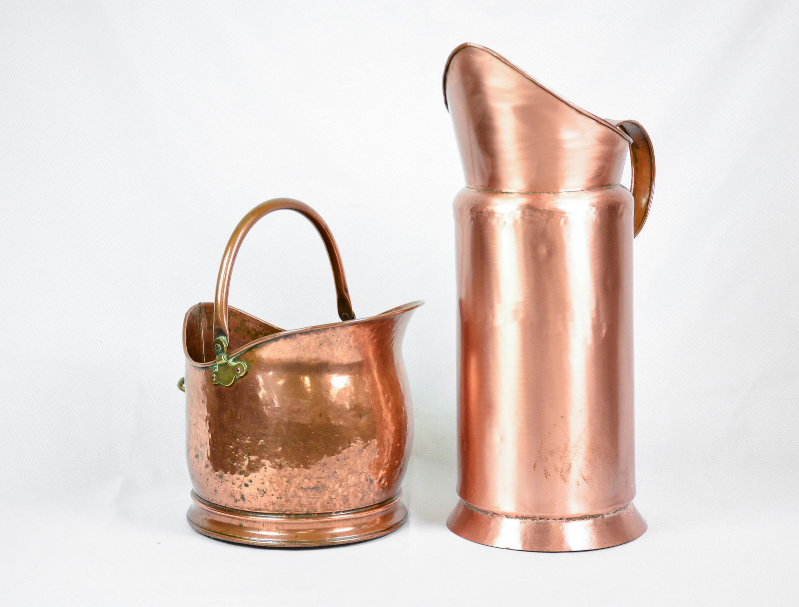 2pc Copper - Coal Skuttle & Umbrella / Stick Jug (1 of 3)
