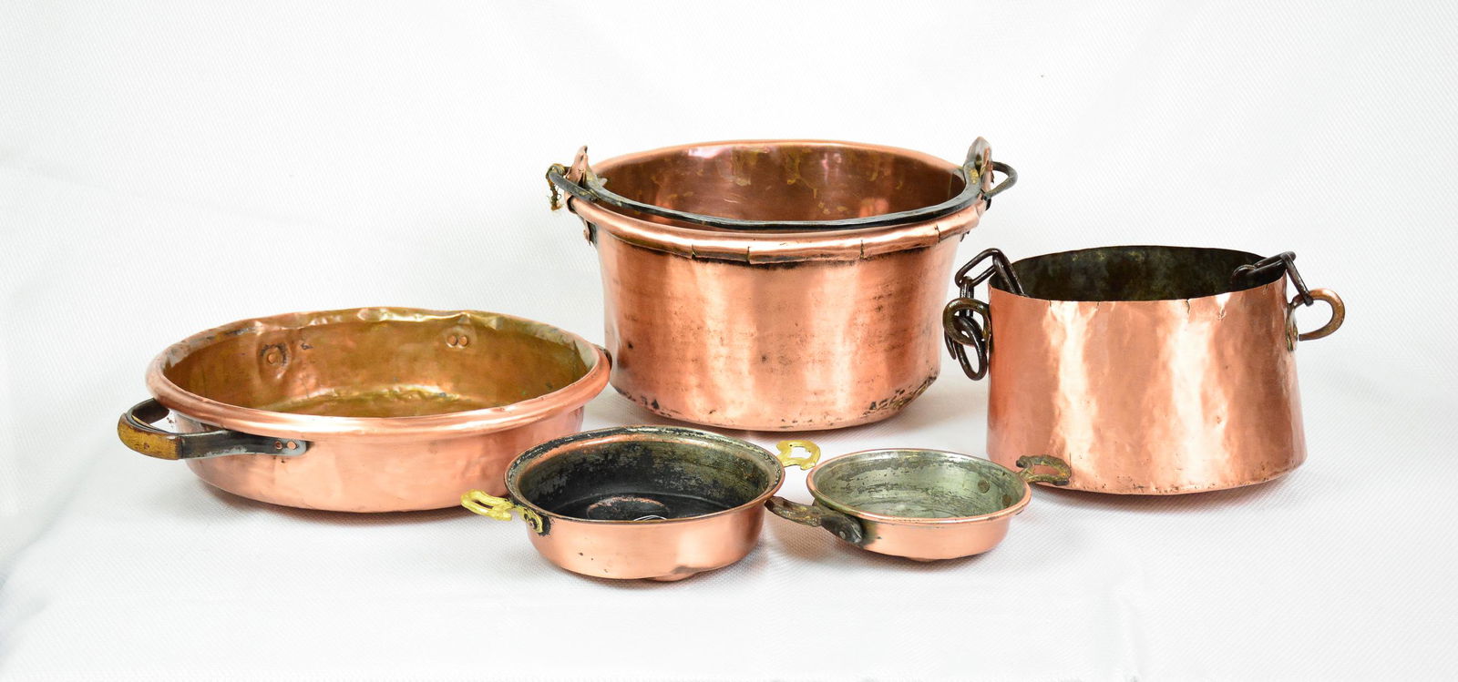 5pcs Assorted Copper - Egg Dish, Jam Pan, Etc. (1 of 5)