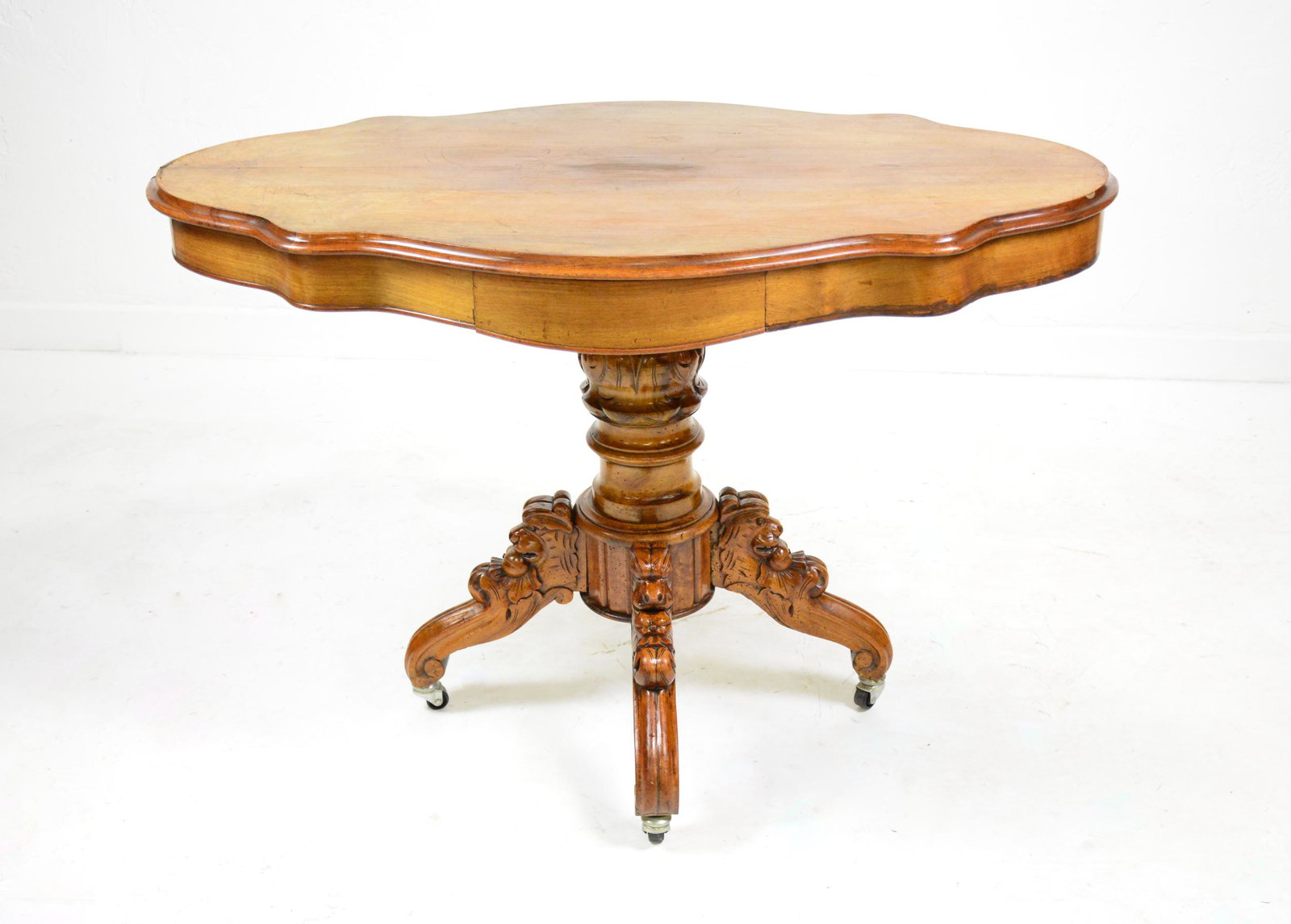 Louis Philippe Style Oval Walnut Table (1 of 6)