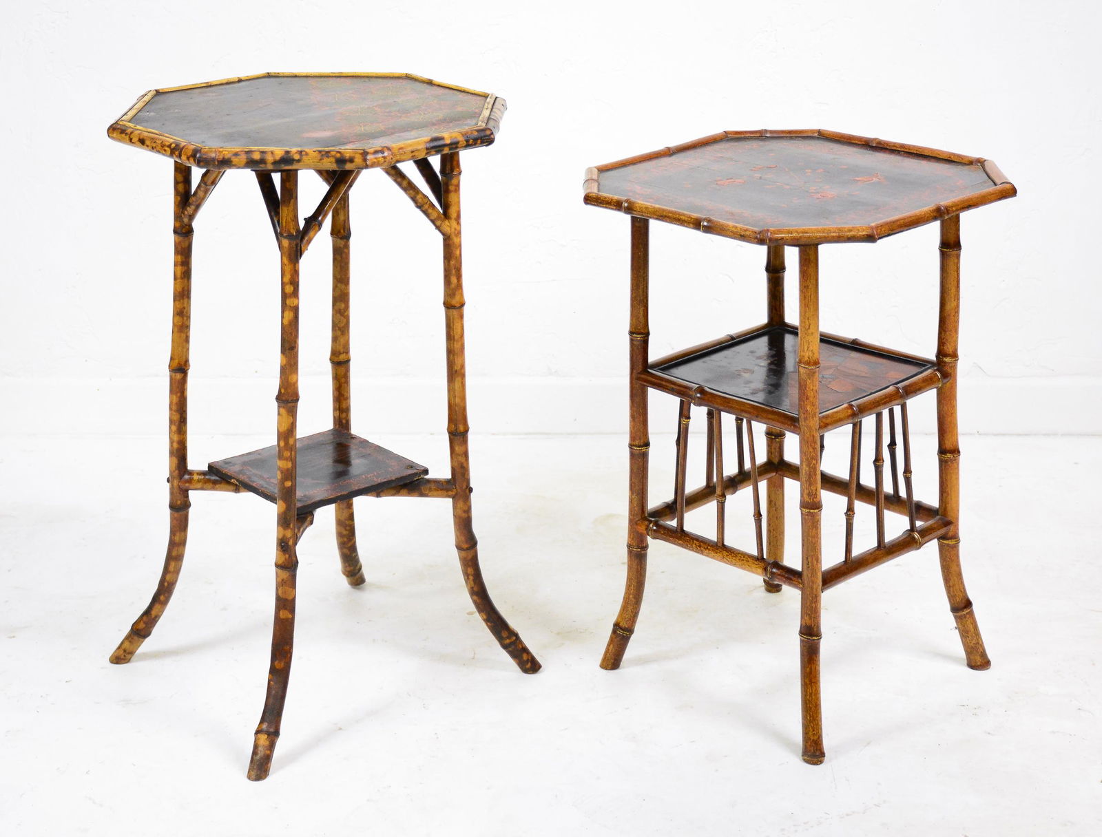 2 Bamboo Side / Lamp Tables (1 of 5)