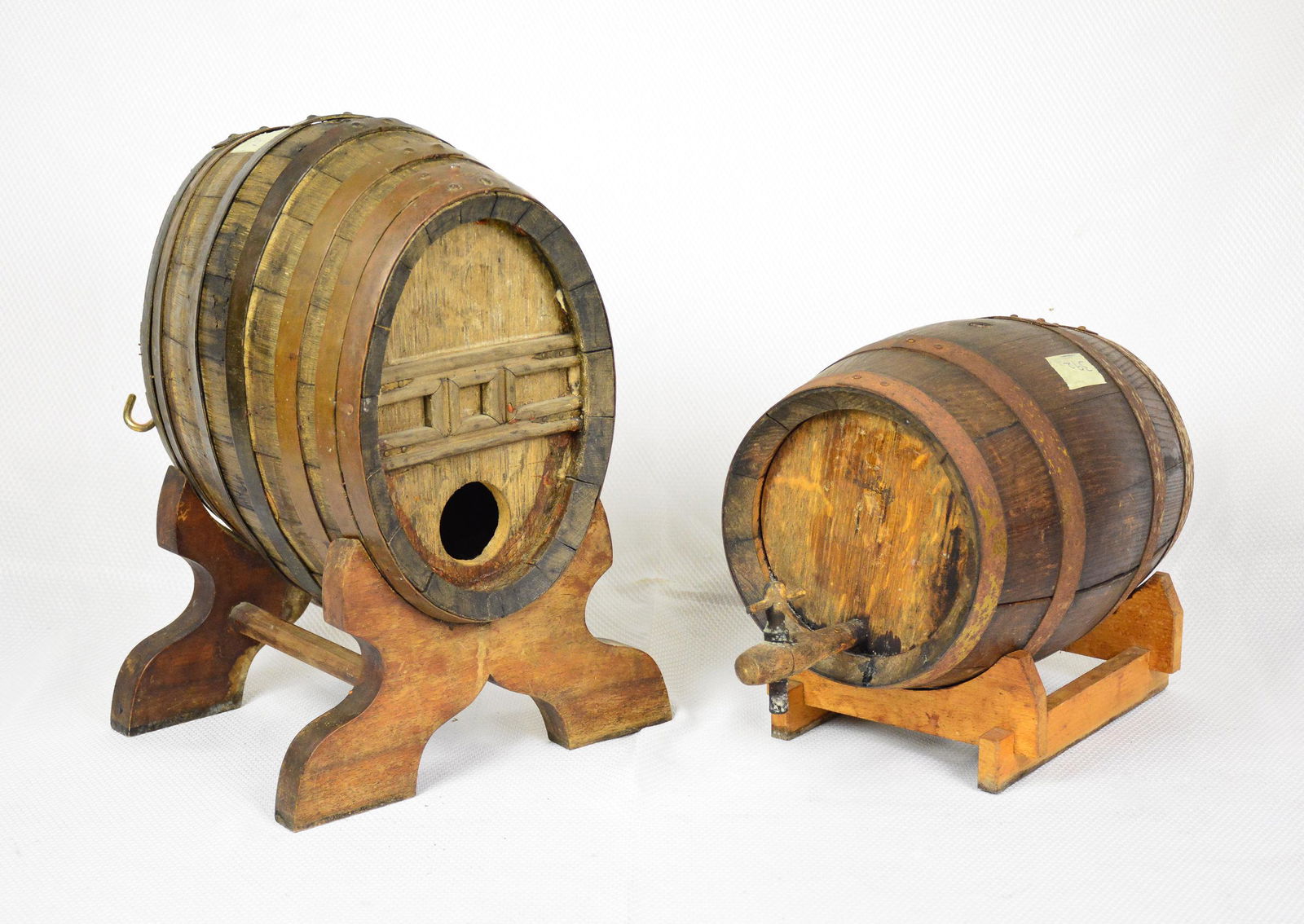 2 Small Oak Barrels (1 of 3)