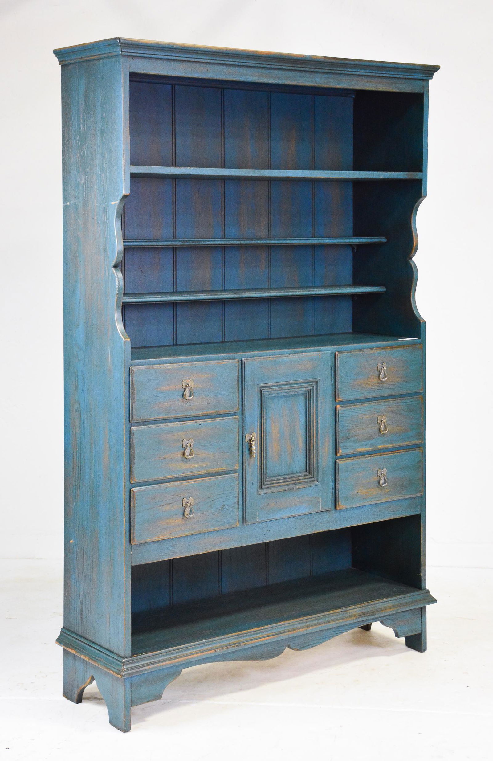 Blue Painted Hutch / Cupboard (1 of 4)