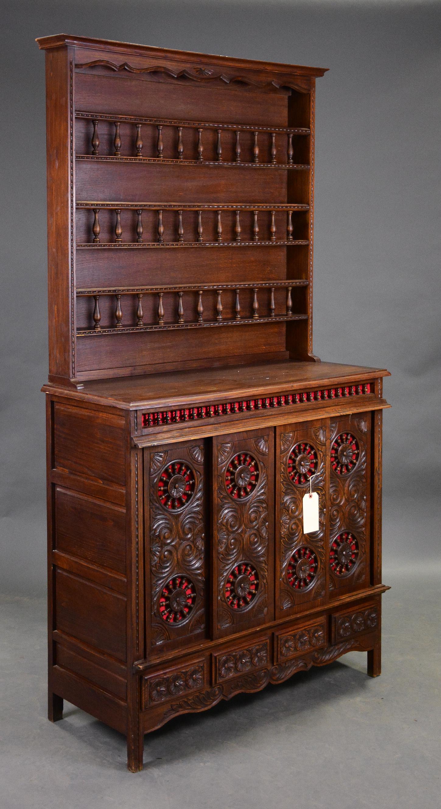 Breton Style Stepback / Plate Rack Back Dresser (1 of 3)