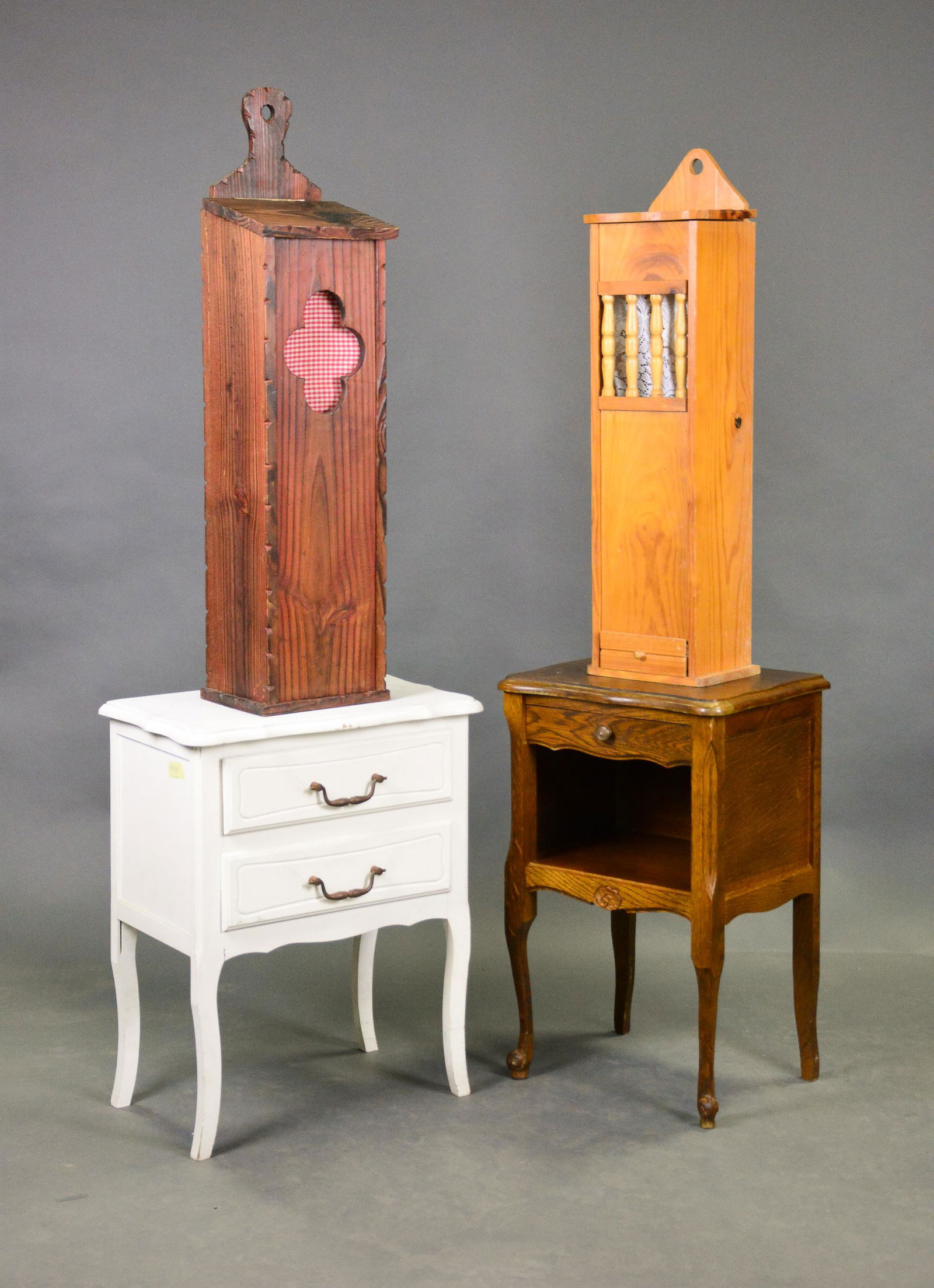 2 Nightstands / Pot Cupboards & 2 Bread Boxes (1 of 4)