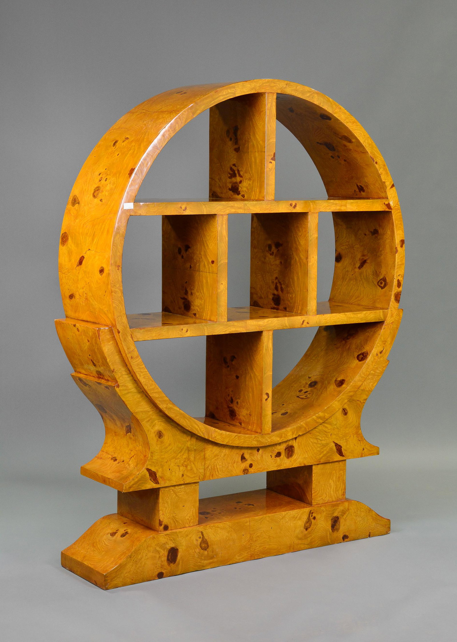 Large Art Deco Circular Display / Bookshelf (1 of 4)