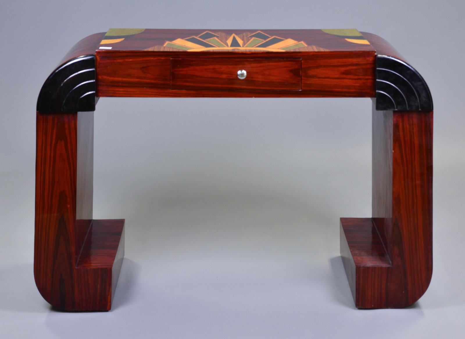 Art Deco 1 Drawer Inlaid Console / Hall Table #1 (1 of 4)