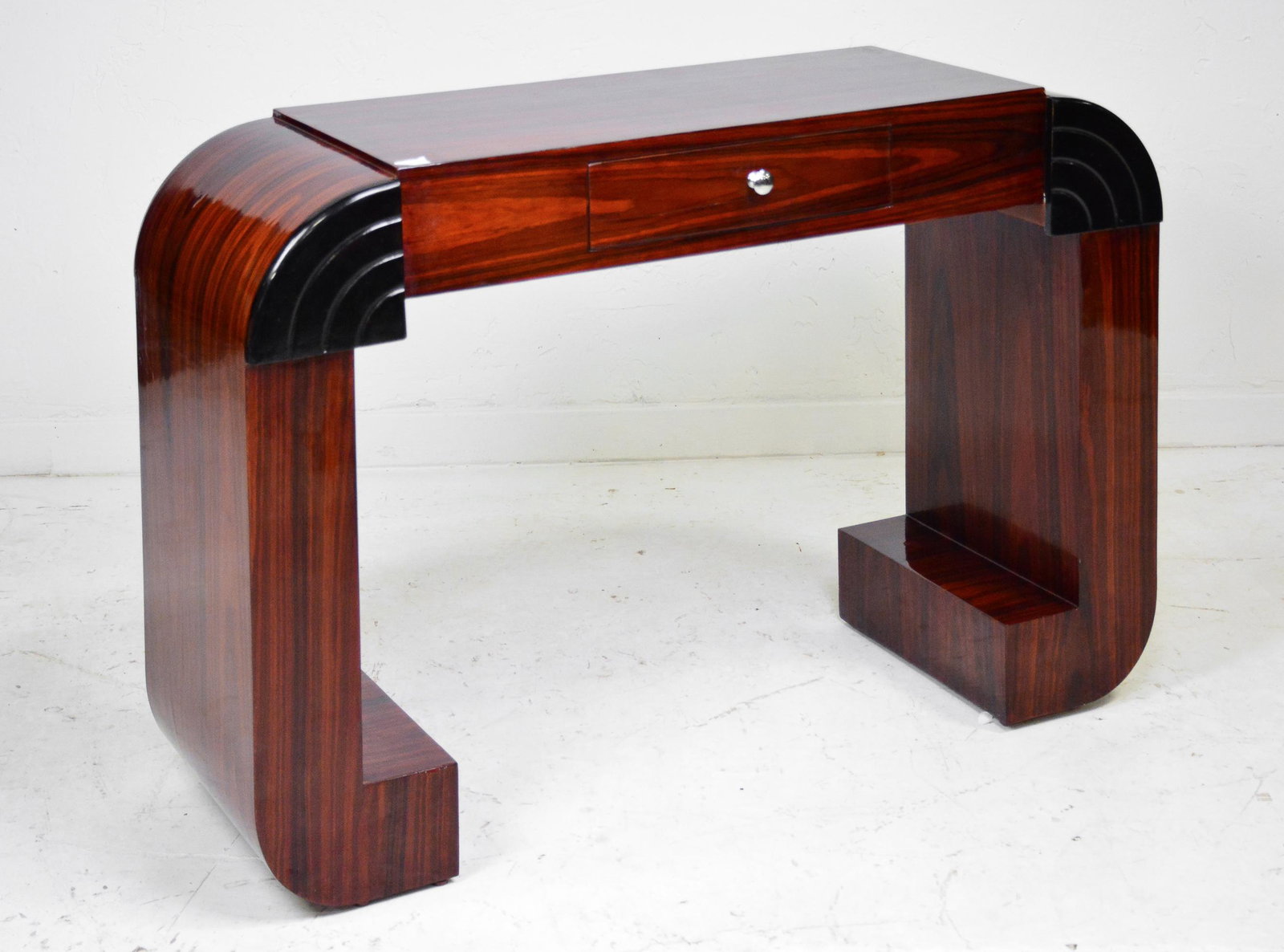 Art Deco 1 Drawer Inlaid Console / Hall Table #2 (1 of 3)