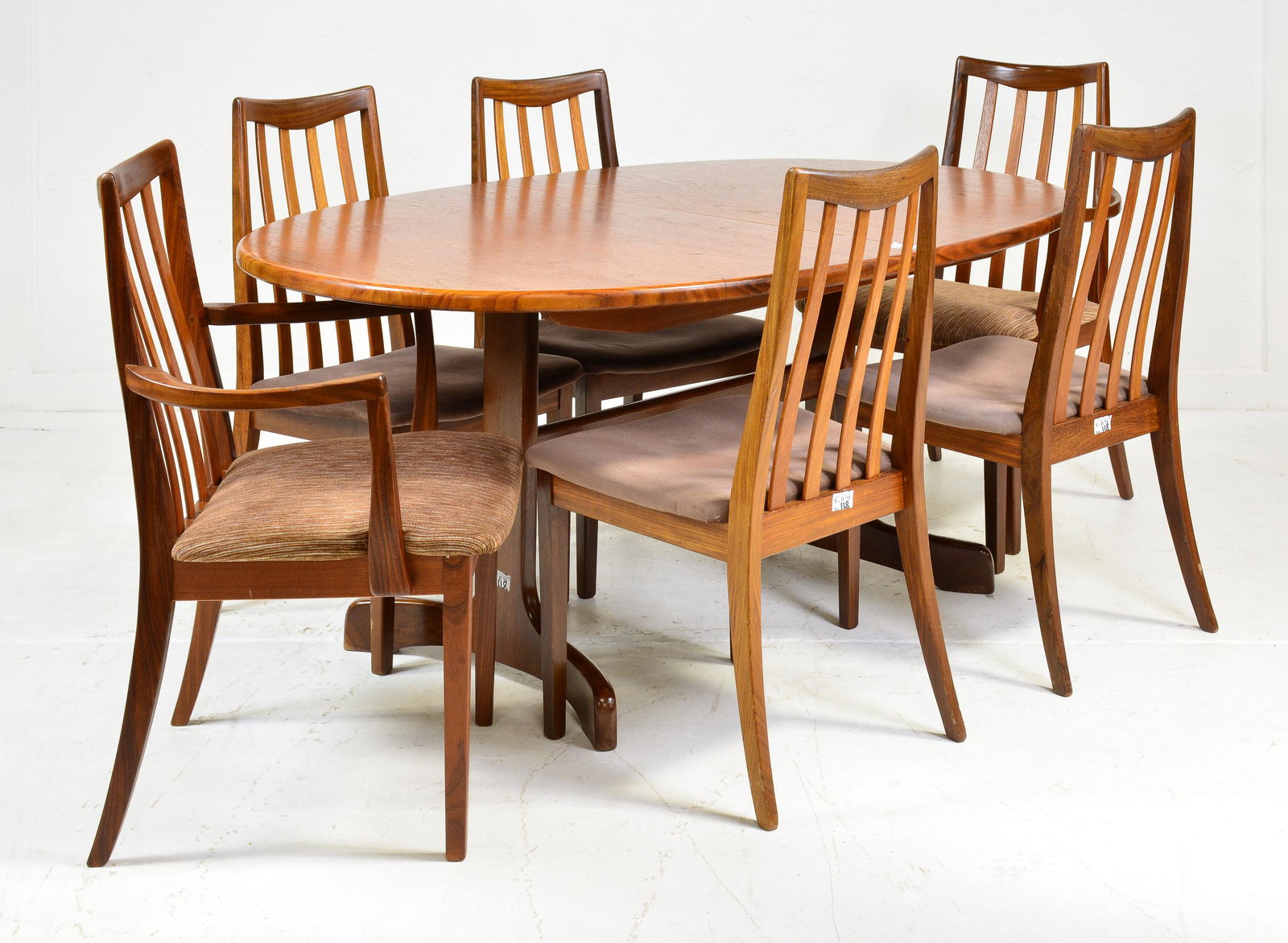 Gplan Danish Modern Style Oval Table & 6 Chairs (1 of 8)