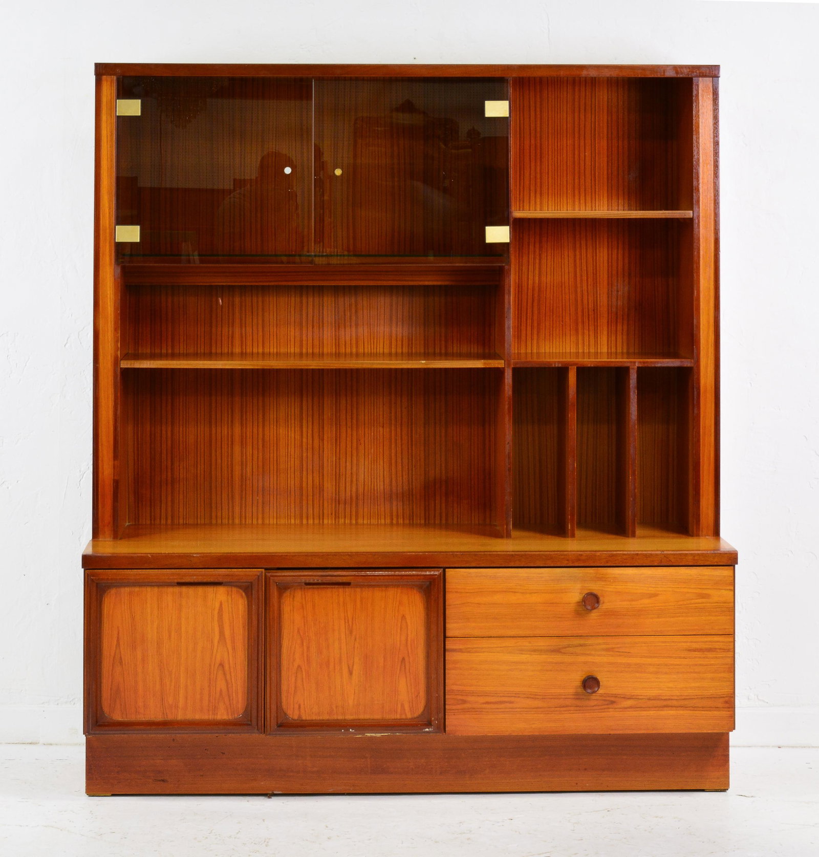 Mid Century Modern Cocktail Cabinet: Danish Modern Style Cocktail Cabinet - 66 in tall x 58 x 20